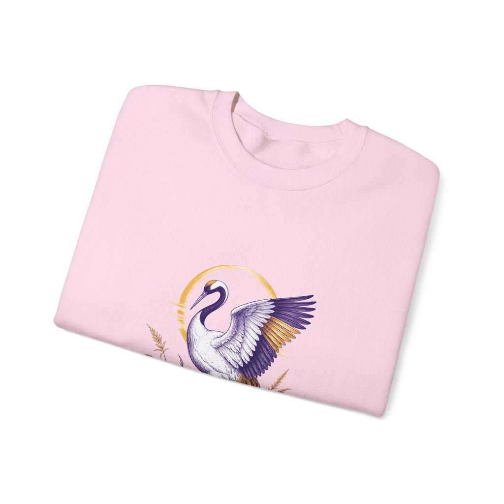 Matching Couple Sweatshirt - Tiger & Crane Matching Couple Premium Fleece Sweatshirt Hand-Drawn Art His Hers Anniversary Gift - Design B