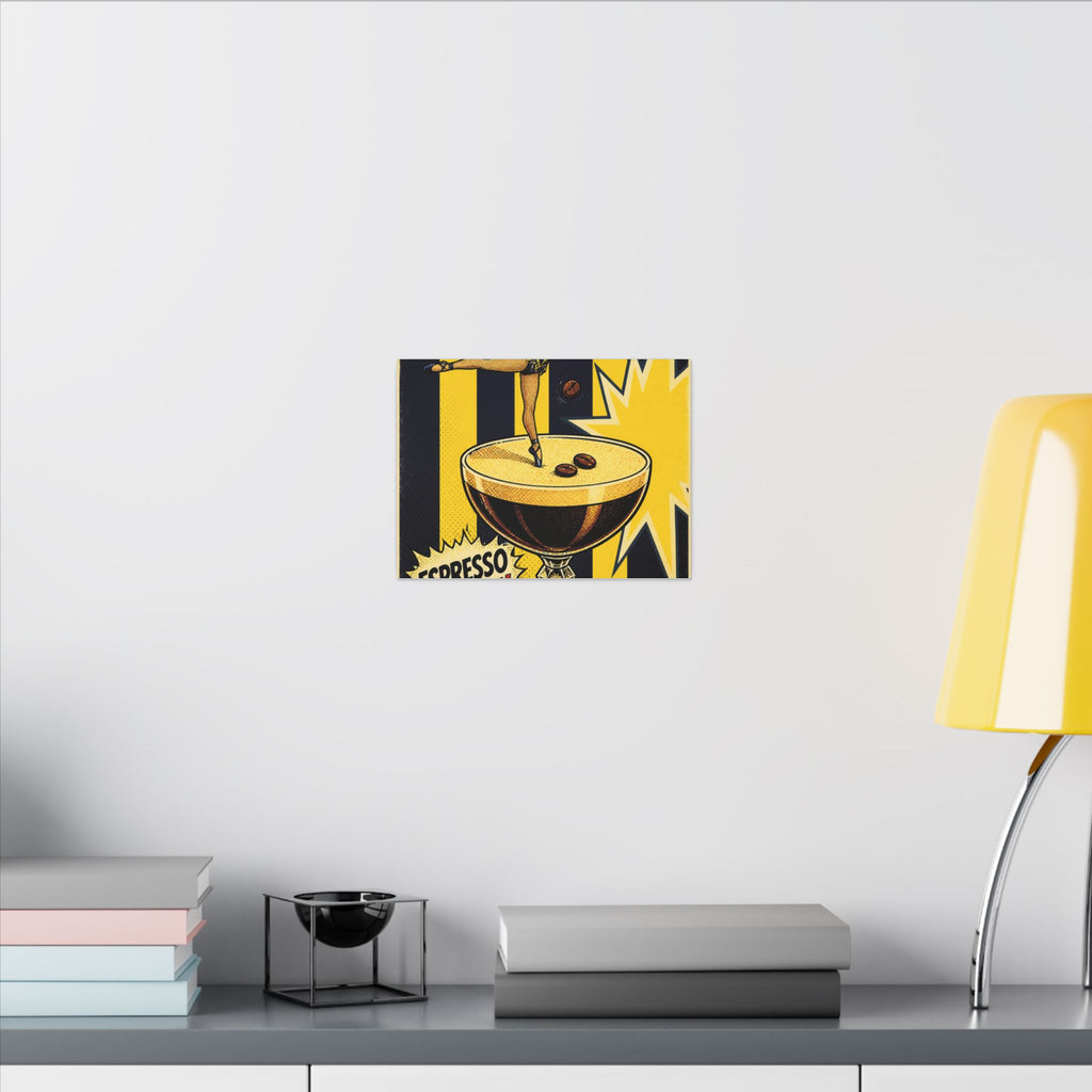 Espresso Martini Acrobat Wall Art Canvas 16×20 Pop Art Living Room Decor Maximalist Print