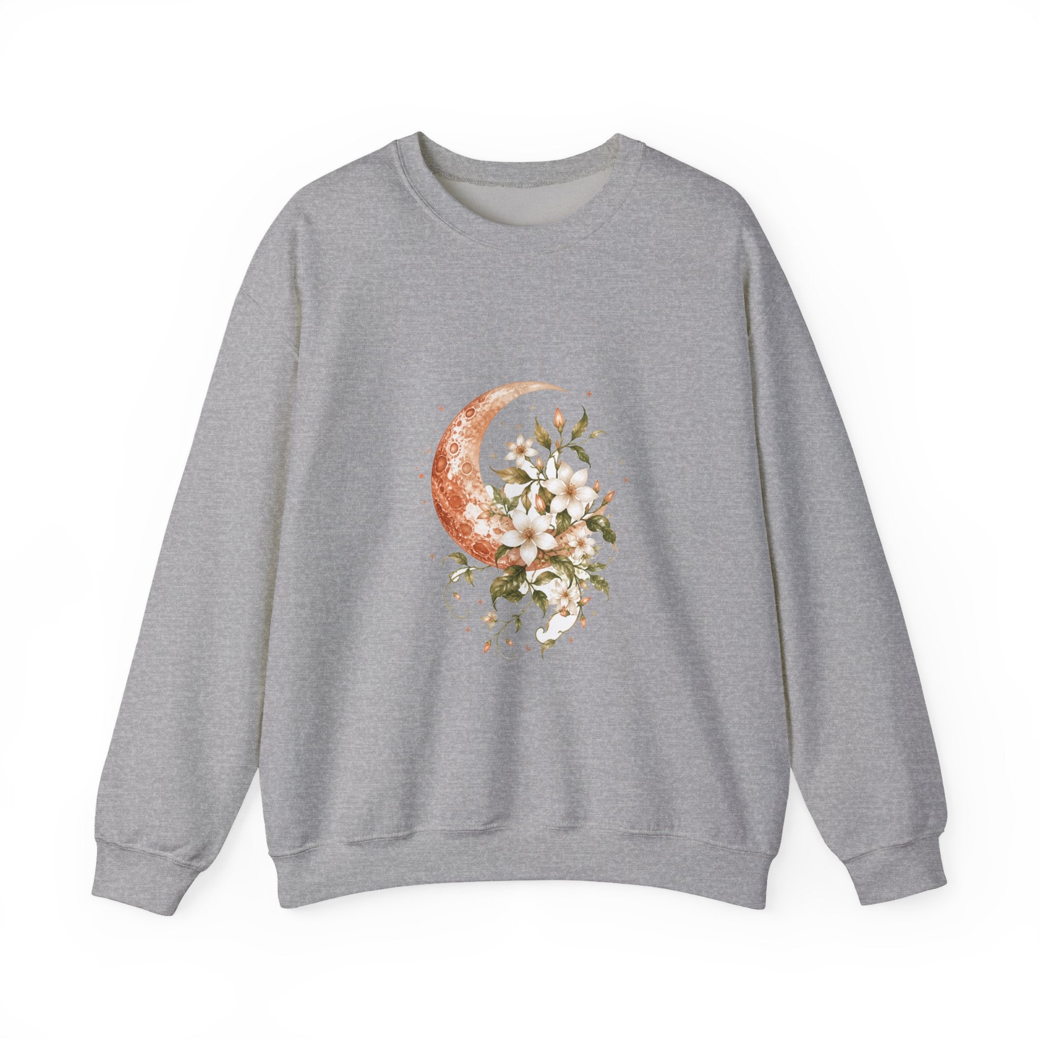 Matching Couple Sweatshirt - Sun & Moon Matching Couple Comfort Colors Crew Watercolor Art His Hers Birthday Gift - Design A