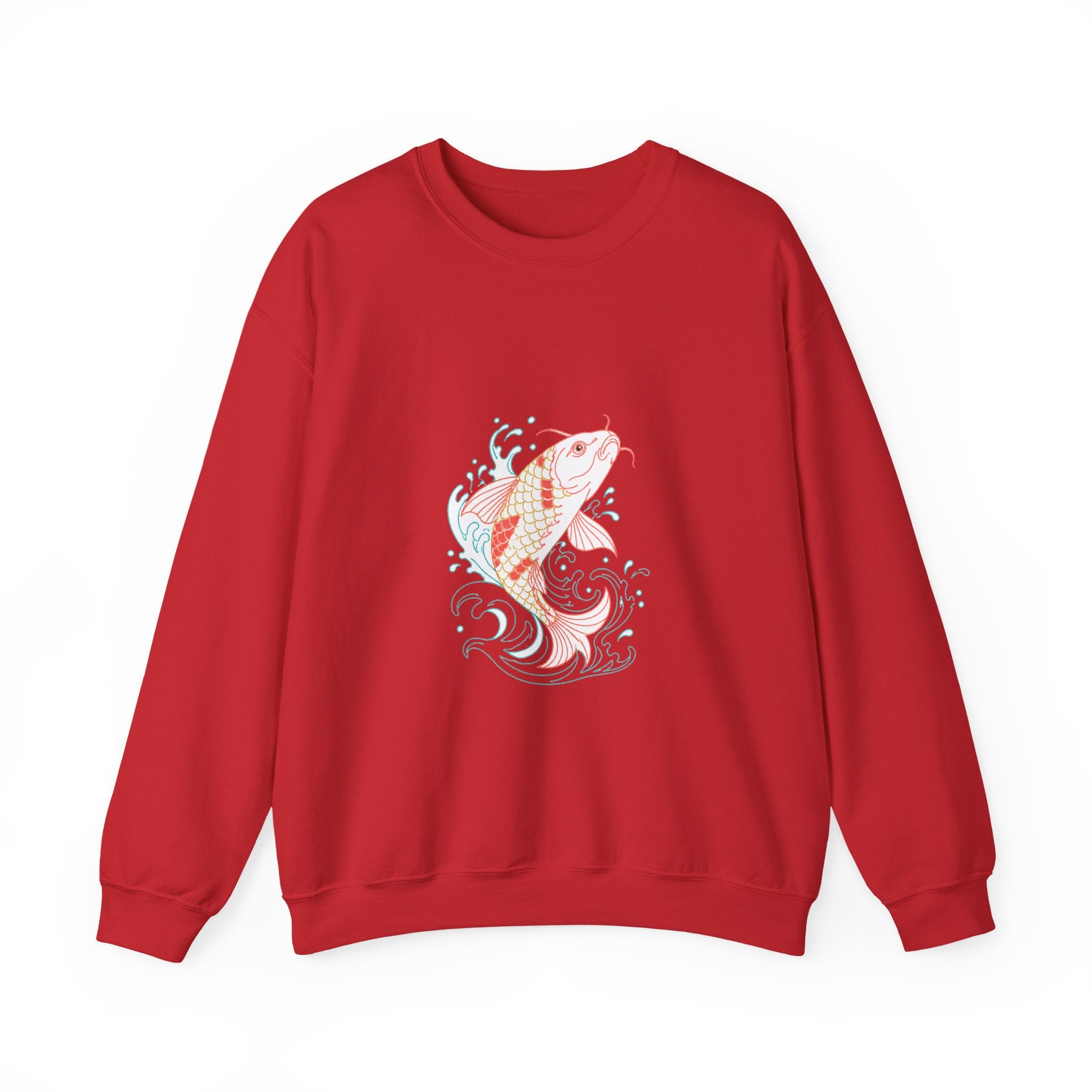 Matching Couple Sweatshirt - Koi Fish Yin Yang Matching Couple Premium Fleece Sweatshirt Minimalist Art His Hers Christmas Gift - Design A