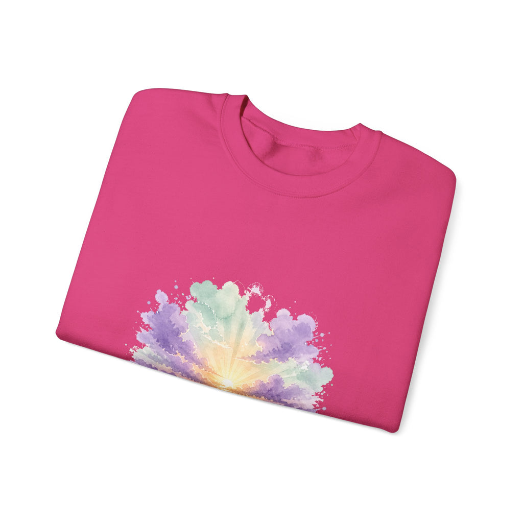 Matching Couple Sweatshirt - Sunrise & Sunset Matching Couple Comfort Colors Crew Watercolor Art His Hers Birthday Gift - Design A