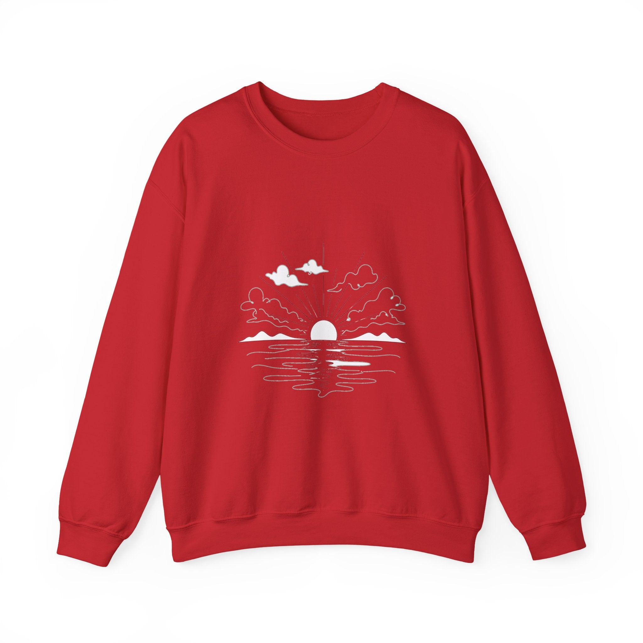 Matching Couple Sweatshirt - Sunrise & Sunset Matching Couple Comfort Colors Crew Minimalist Art His Hers Christmas Gift - Design A