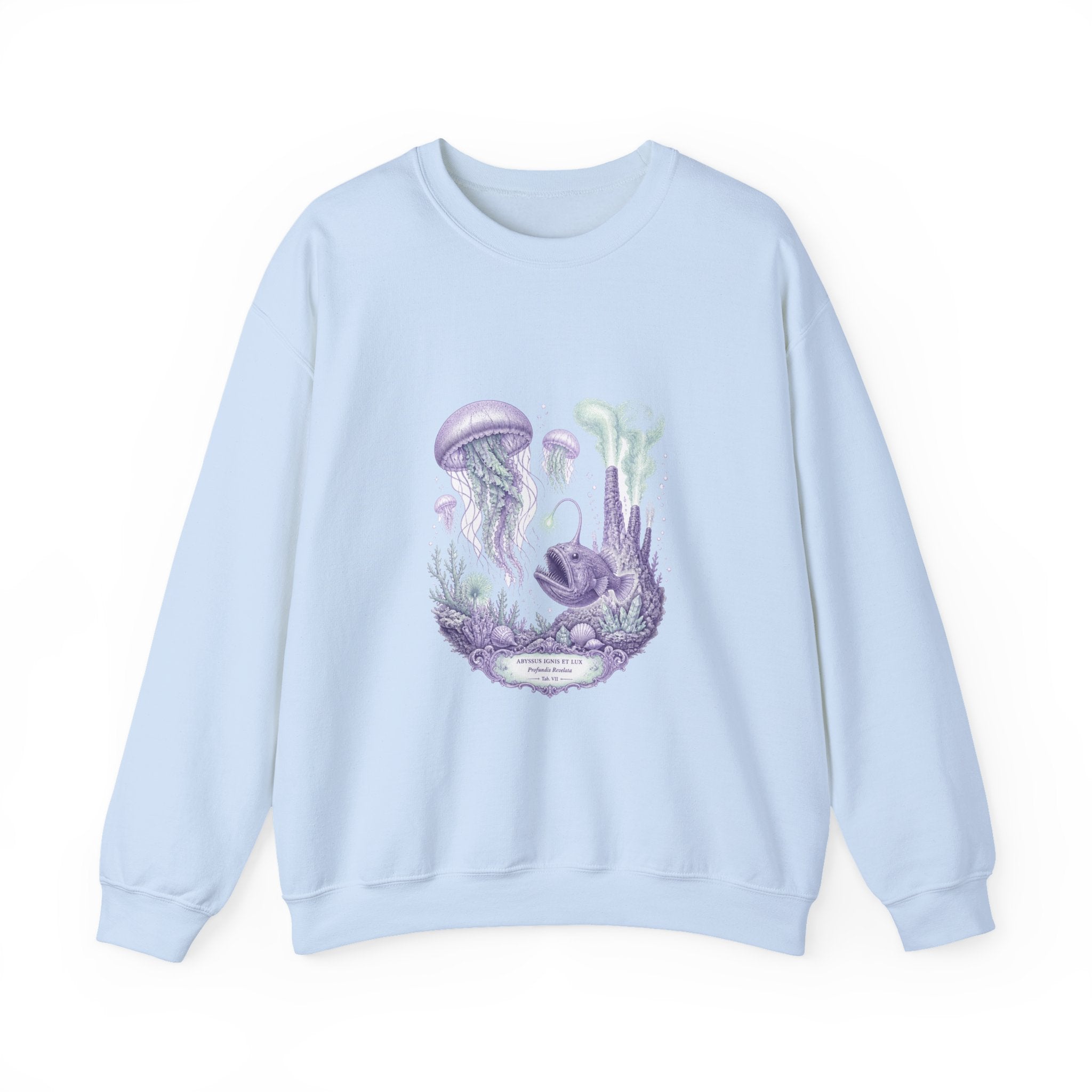 Matching Couple Sweatshirt - Coral Reef & Deep Sea Matching Couple Comfort Colors Crew Vintage Art His Hers Honeymoon Gift - Design B