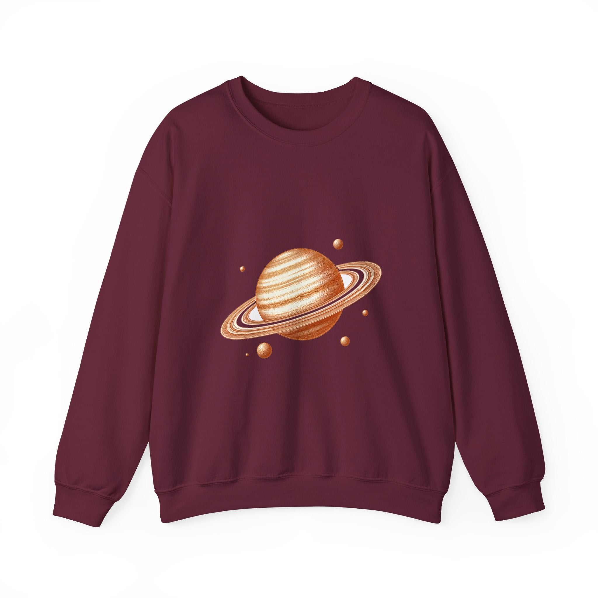 Matching Couple Sweatshirt - Saturn & Jupiter Matching Couple Comfort Colors Crew Vintage Art His Hers Honeymoon Gift - Design A