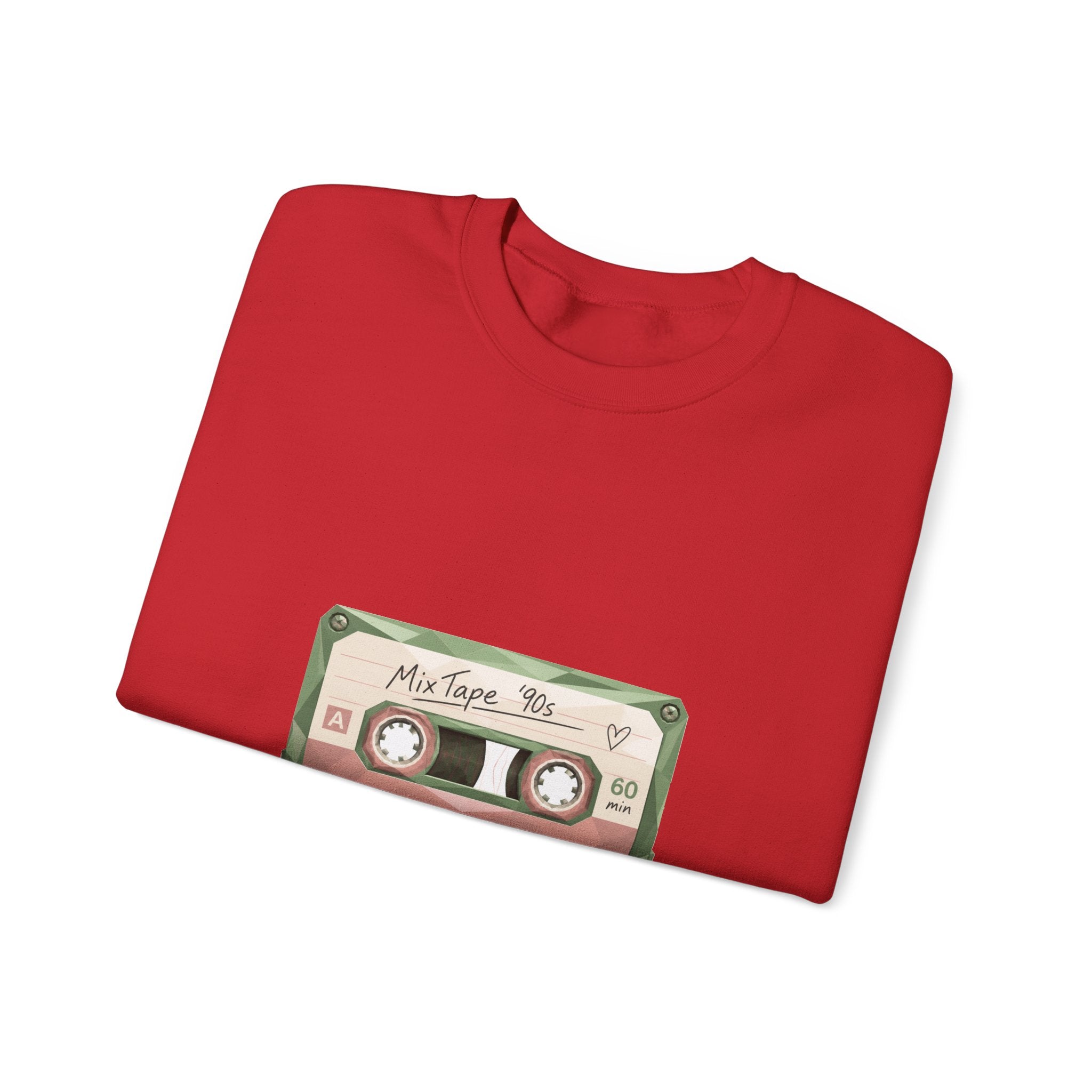 Matching Couple Sweatshirt - Vinyl & Cassette Matching Couple Comfort Colors Crew Geometric Art His Hers Love Gift - Design B