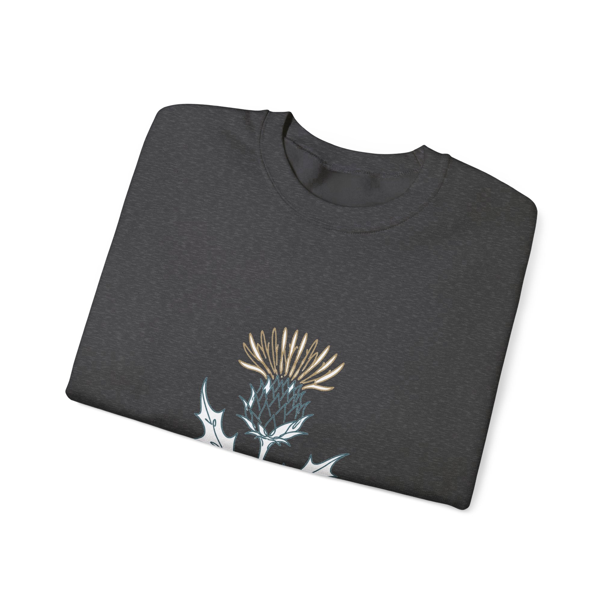 Matching Couple Sweatshirt - Lavender & Thistle Matching Couple Premium Fleece Sweatshirt Minimalist Art His Hers Christmas Gift - Design B
