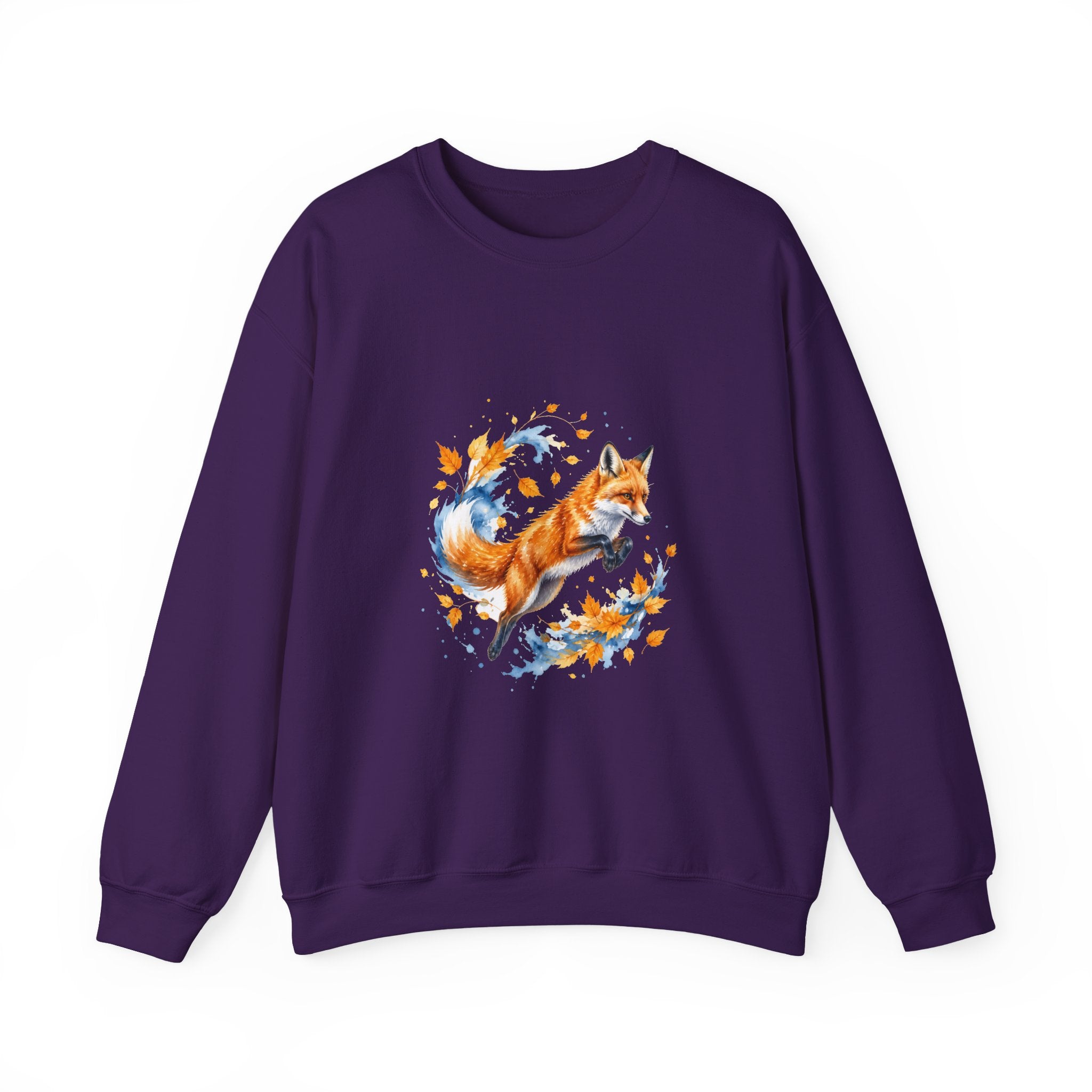 Matching Couple Sweatshirt - Fox & Rabbit Matching Couple Comfort Colors Crew Watercolor Art His Hers Birthday Gift - Design A