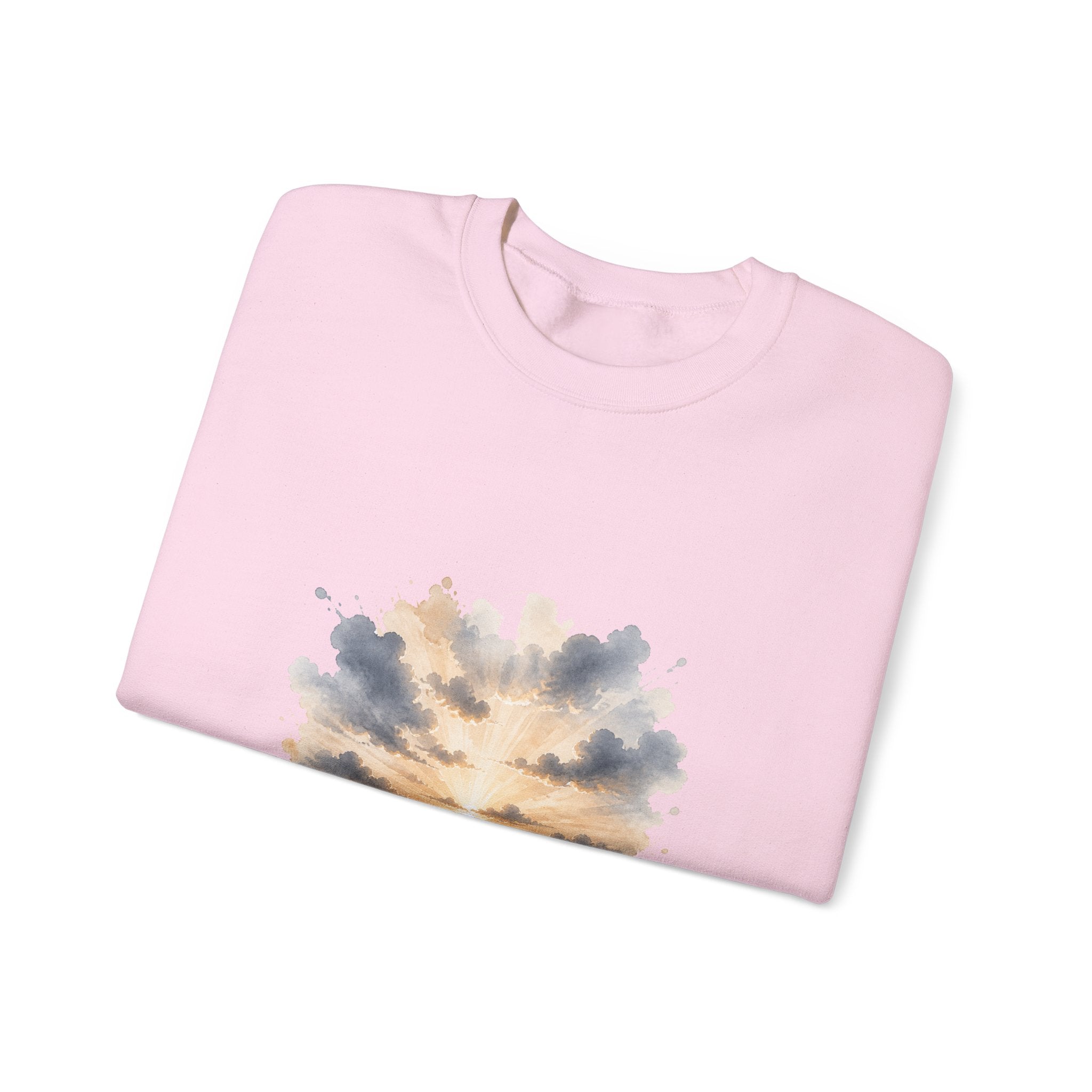 Matching Couple Sweatshirt - Sunrise & Sunset Matching Couple Premium Fleece Sweatshirt Watercolor Art His Hers Birthday Gift - Design A
