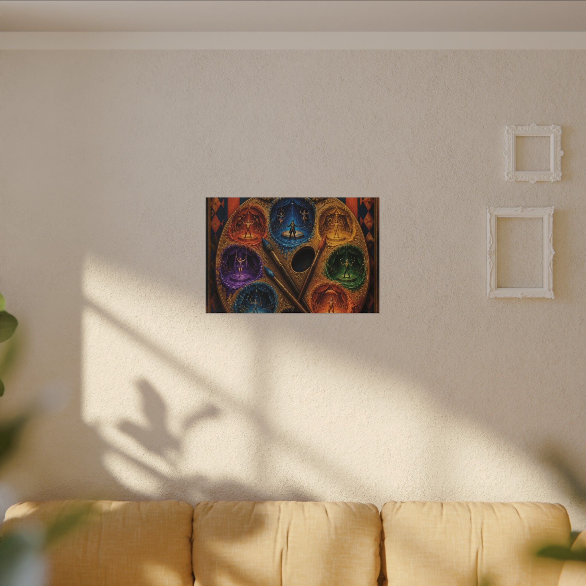 Paint Palette Stage Wall Art Canvas 16×20 Baroque Home Office Decor Maximalist Print
