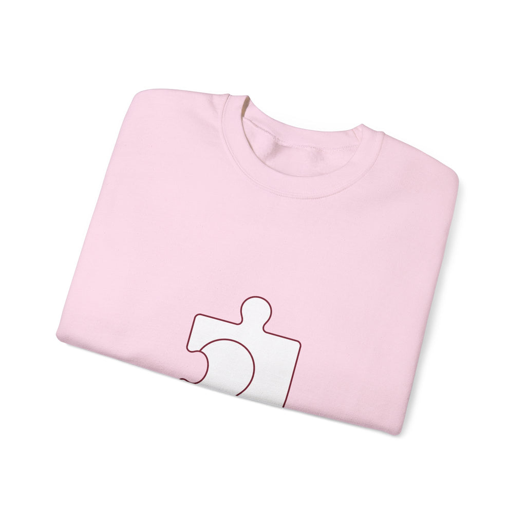 Matching Couple Sweatshirt - Puzzle Pieces Matching Couple Premium Fleece Sweatshirt Minimalist Art His Hers Christmas Gift - Design B