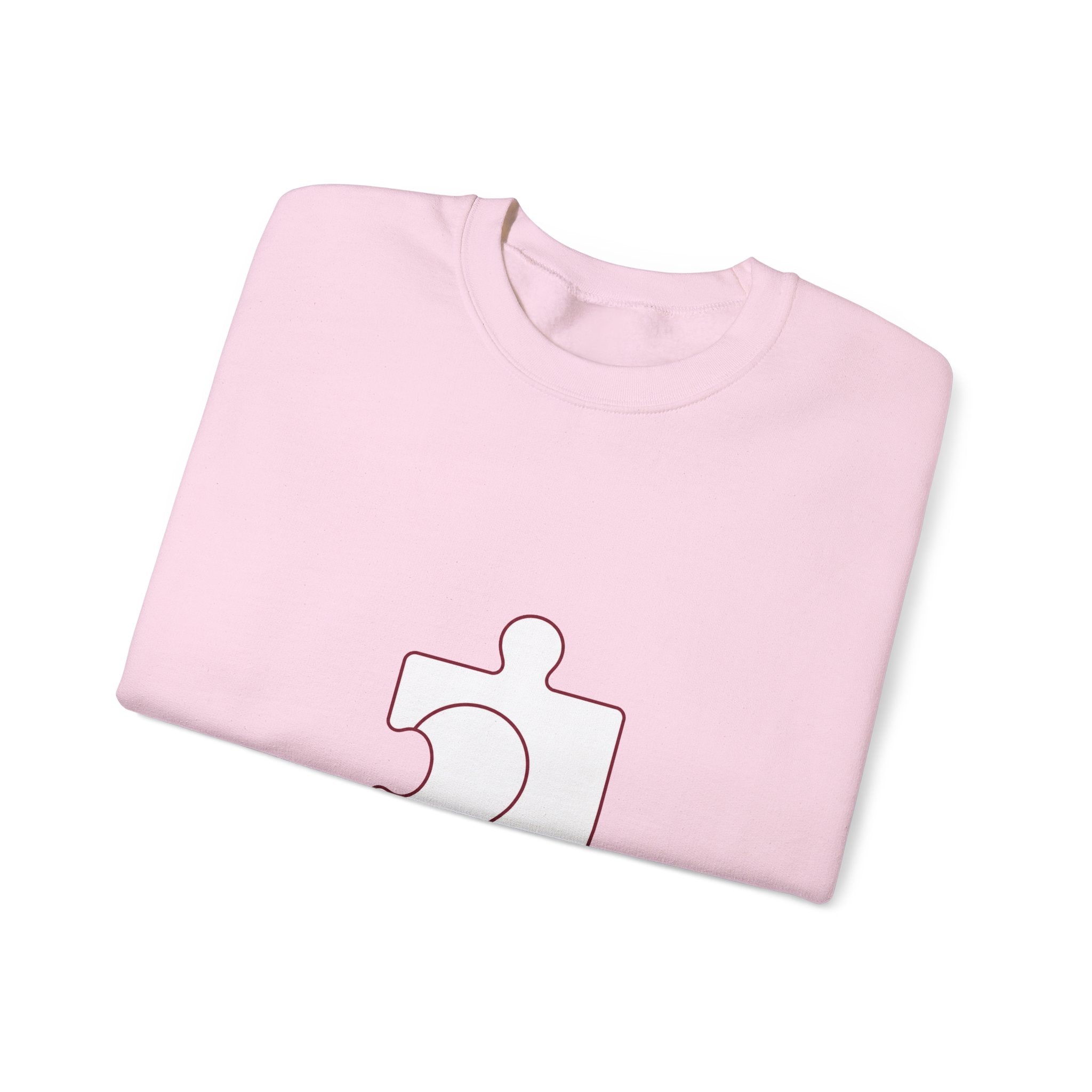 Matching Couple Sweatshirt - Puzzle Pieces Matching Couple Premium Fleece Sweatshirt Minimalist Art His Hers Christmas Gift - Design B
