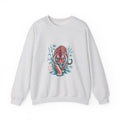 Matching Couple Sweatshirt - Tiger & Crane Matching Couple Comfort Colors Crew Hand-Drawn Art His Hers Anniversary Gift - Design A