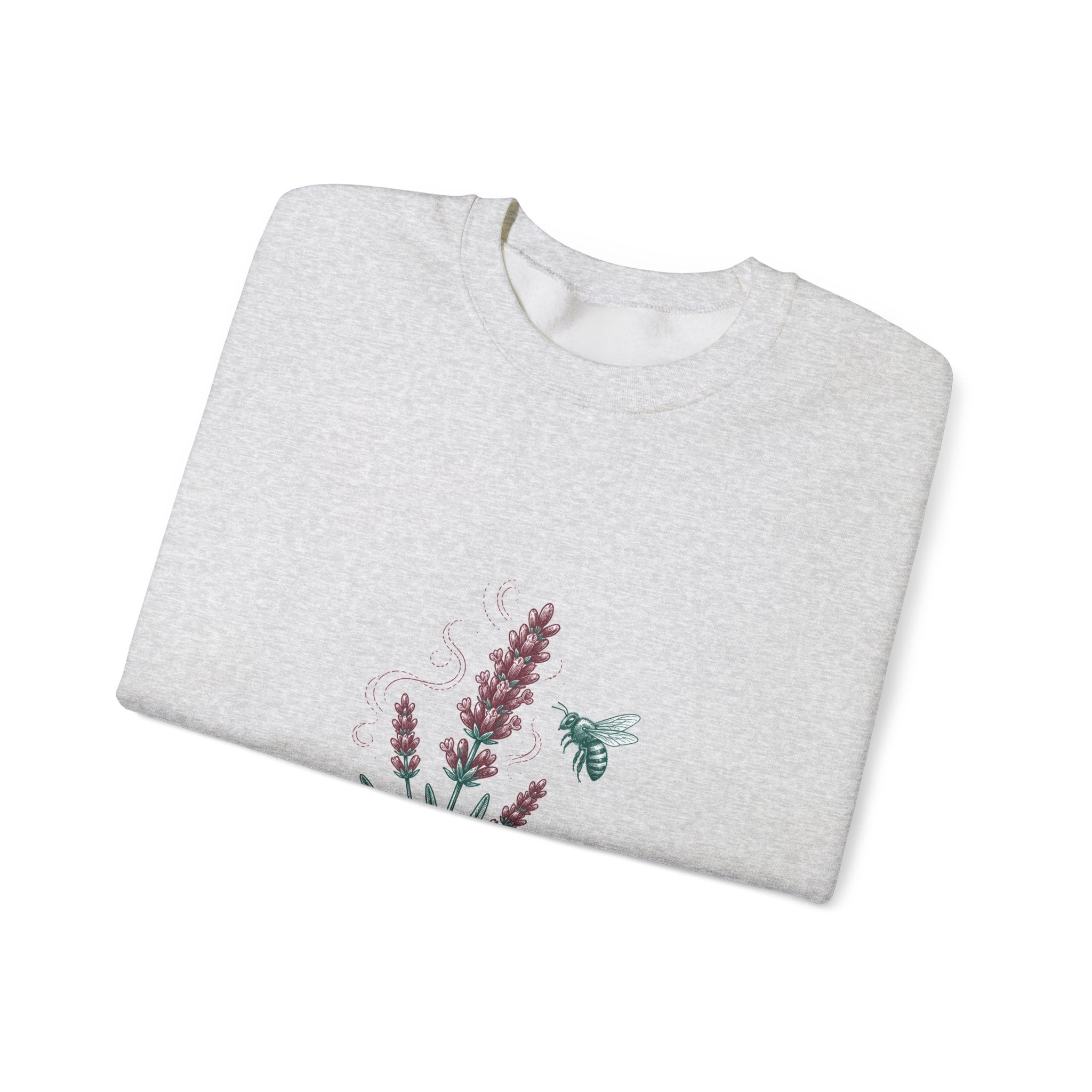 Matching Couple Sweatshirt - Lavender & Thistle Matching Couple Comfort Colors Crew Hand-Drawn Art His Hers Anniversary Gift - Design A