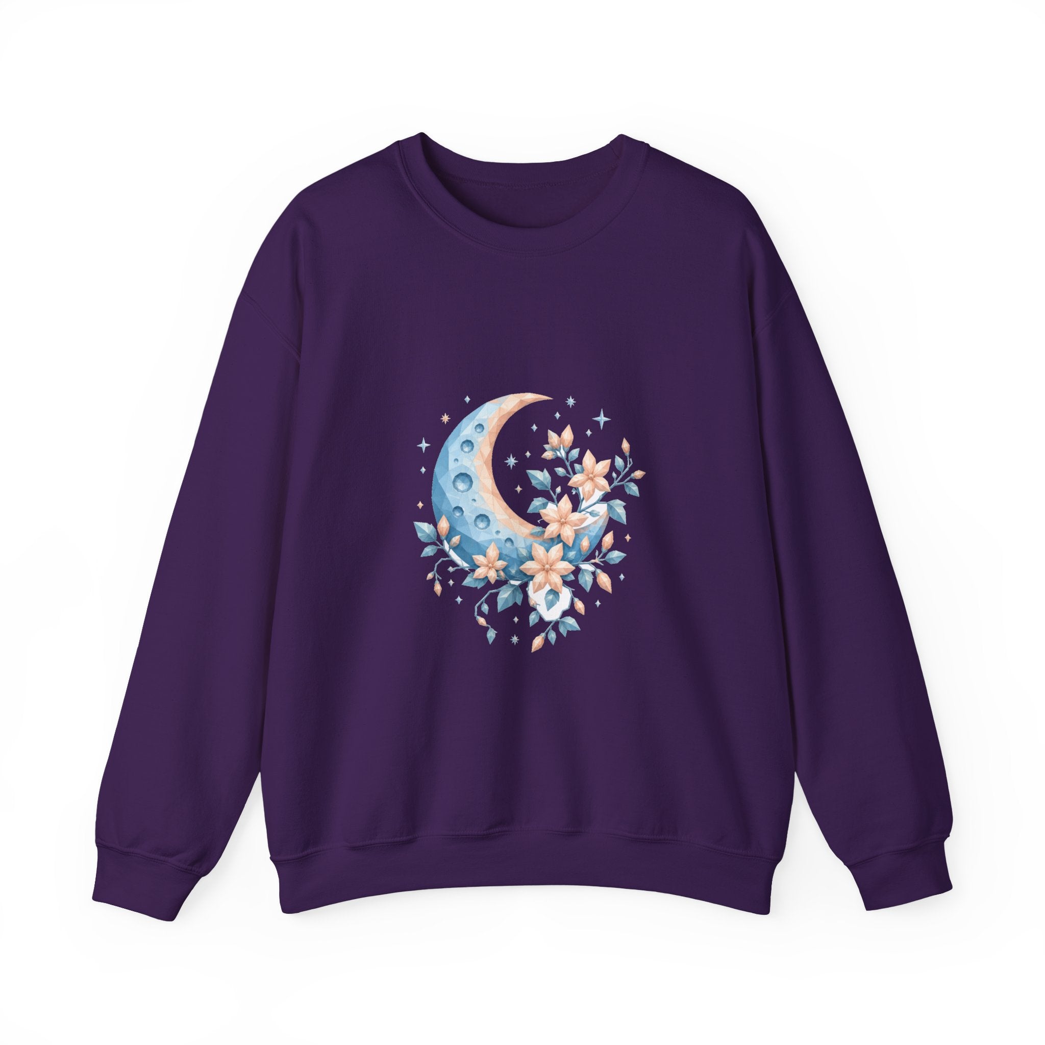 Matching Couple Sweatshirt - Sun & Moon Matching Couple Premium Fleece Sweatshirt Geometric Art His Hers Love Gift - Design A