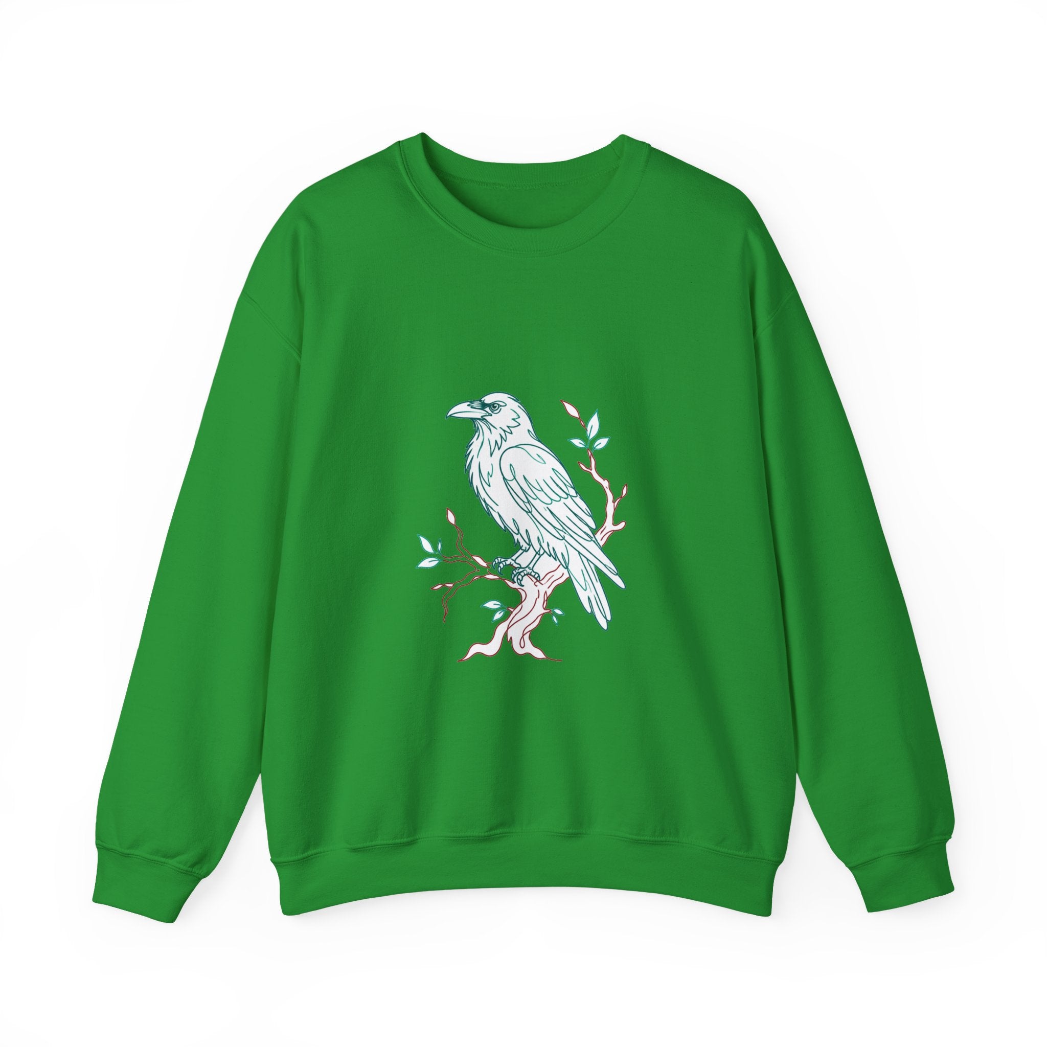 Matching Couple Sweatshirt - Raven & Swan Matching Couple Premium Fleece Sweatshirt Minimalist Art His Hers Christmas Gift - Design A