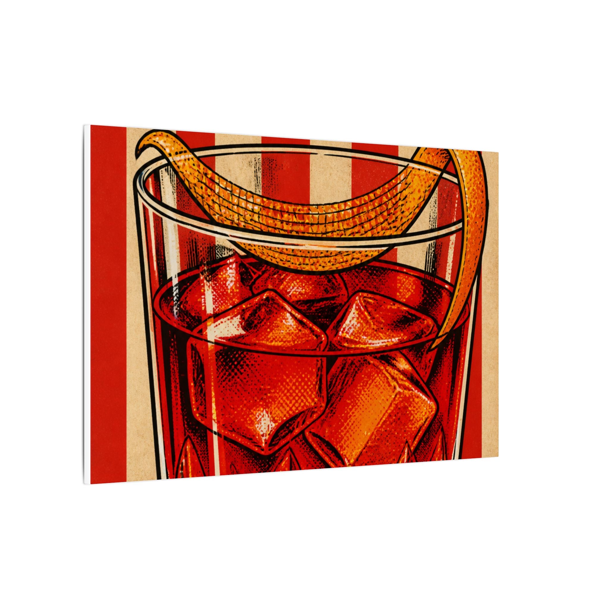 Negroni Trapeze Act Wall Art Canvas 16×20 Pop Art Living Room Decor Maximalist Print