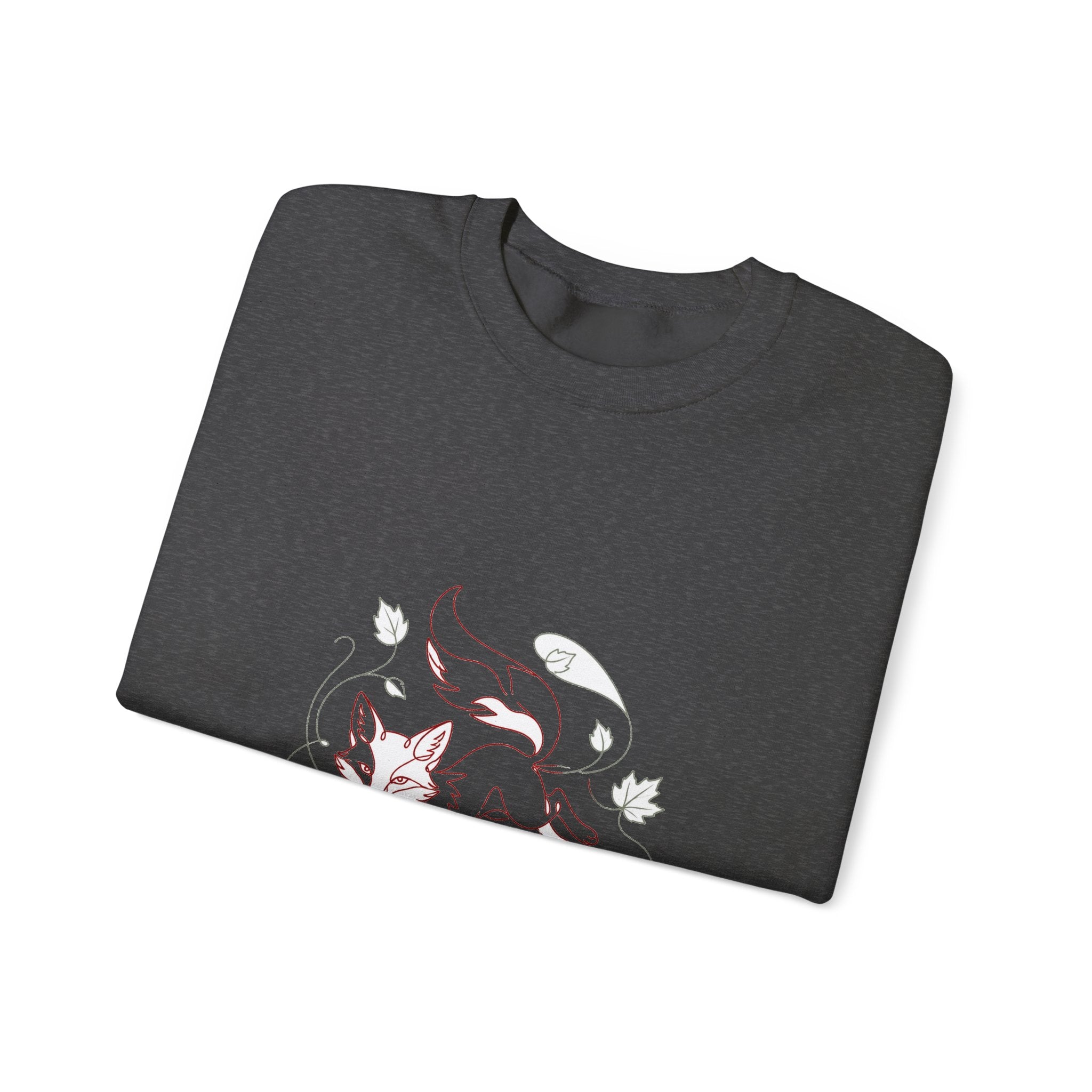 Matching Couple Sweatshirt - Fox & Rabbit Matching Couple Crewneck Sweatshirt Minimalist Art His Hers Valentine Gift - Design A
