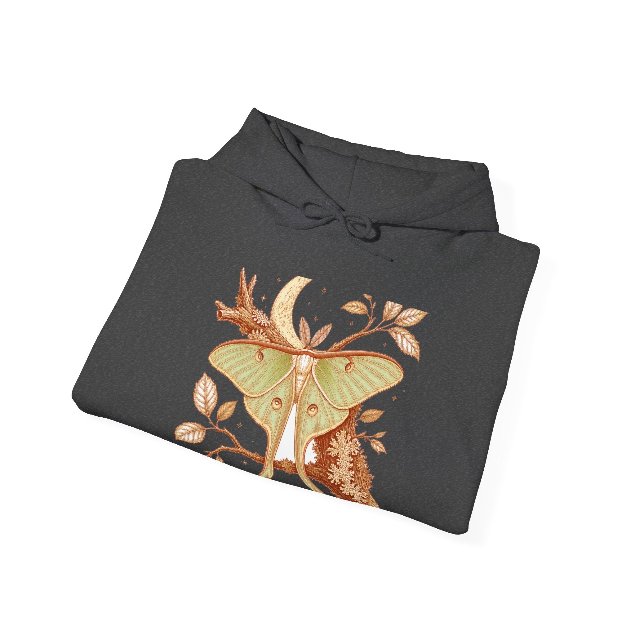Matching Couple Sweatshirt - Butterfly & Moth Matching Couple Hooded Sweatshirt Vintage Art His Hers Wedding Gift - Design B