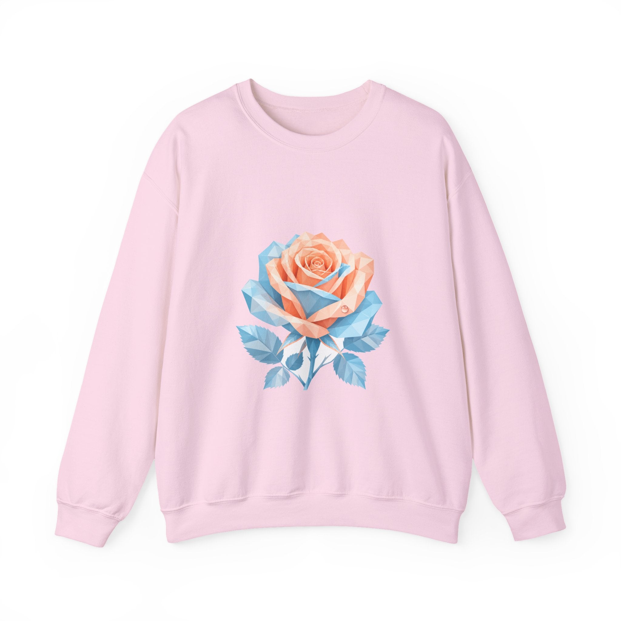 Matching Couple Sweatshirt - Rose & Thorn Matching Couple Comfort Colors Crew Geometric Art His Hers Love Gift - Design A