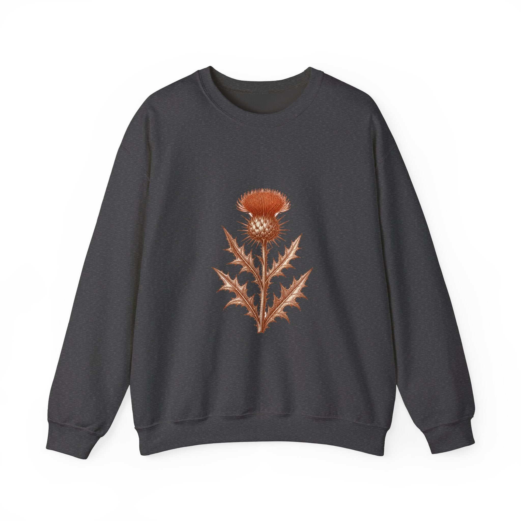 Matching Couple Sweatshirt - Lavender & Thistle Matching Couple Crewneck Sweatshirt Vintage Art His Hers Wedding Gift - Design B