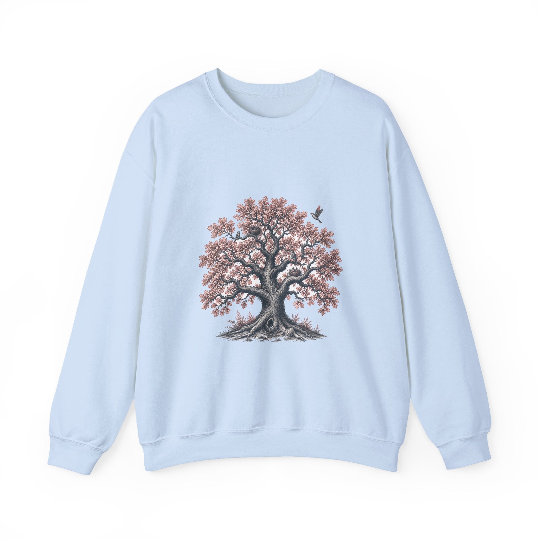 Matching Couple Sweatshirt - Ancient Oak & Deep Roots Matching Couple Comfort Colors Crew Vintage Art His Hers Honeymoon Gift - Design A