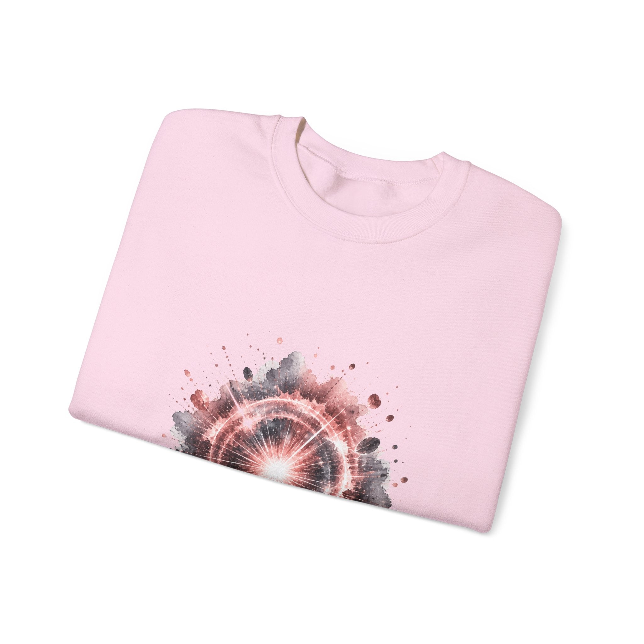 Matching Couple Sweatshirt - Galaxy & Supernova Matching Couple Premium Fleece Sweatshirt Watercolor Art His Hers Birthday Gift - Design B