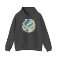 Matching Couple Sweatshirt - Aurora & Southern Cross Matching Couple Hooded Sweatshirt Watercolor Art His Hers Engagement Gift - Design A