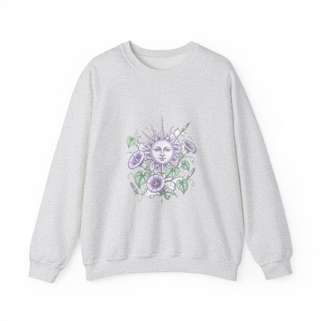 Matching Couple Sweatshirt - Sun & Moon Matching Couple Crewneck Sweatshirt Vintage Art His Hers Wedding Gift - Design B