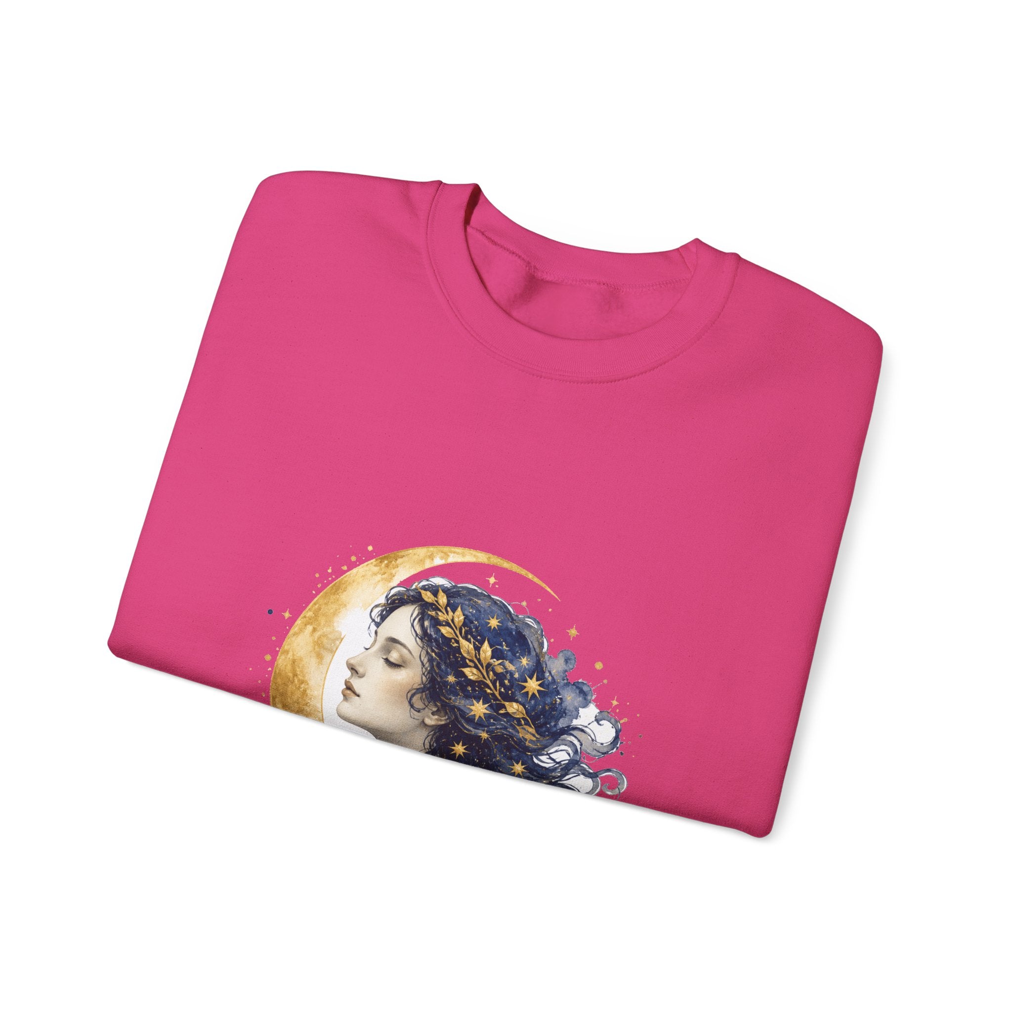 Matching Couple Sweatshirt - Helios & Selene Matching Couple Comfort Colors Crew Watercolor Art His Hers Birthday Gift - Design B
