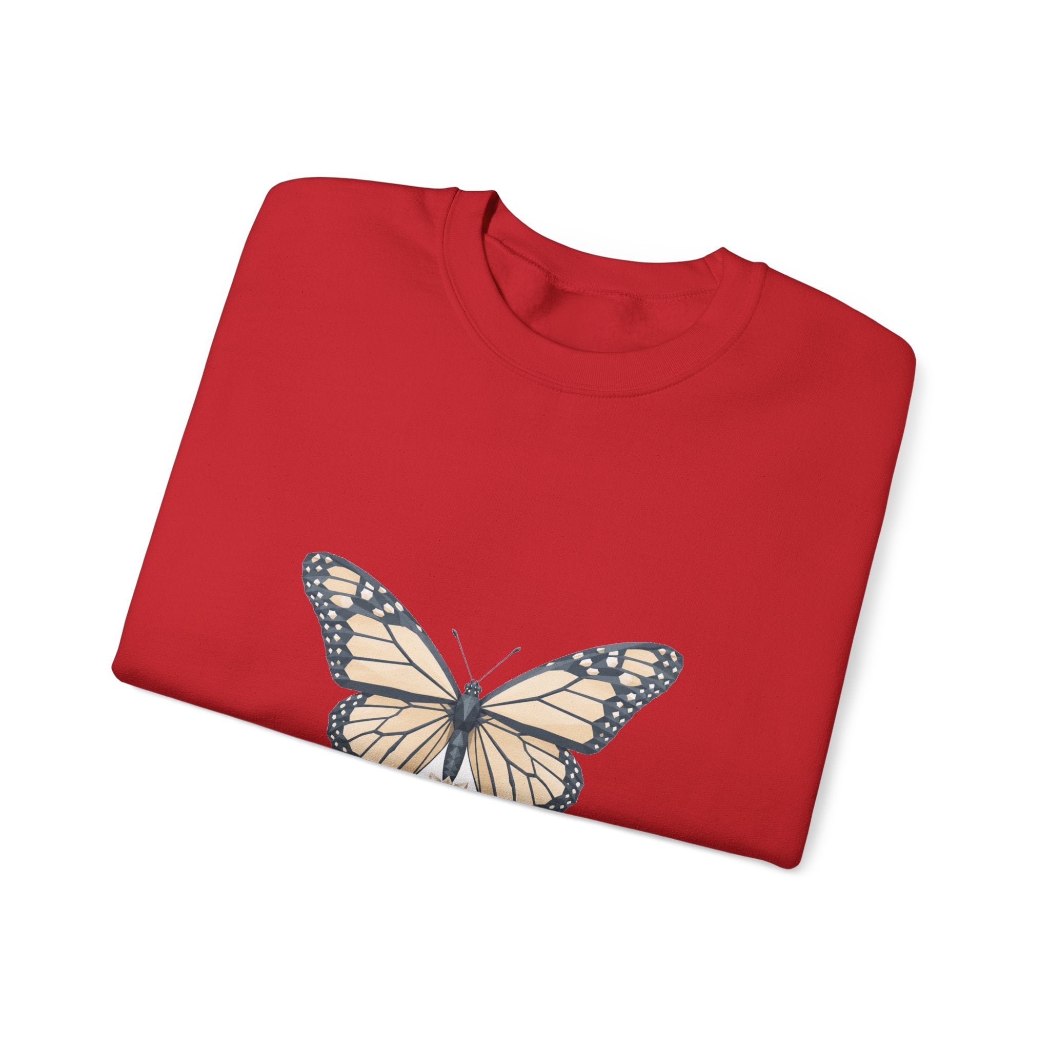Matching Couple Sweatshirt - Butterfly & Moth Matching Couple Premium Fleece Sweatshirt Geometric Art His Hers Love Gift - Design A