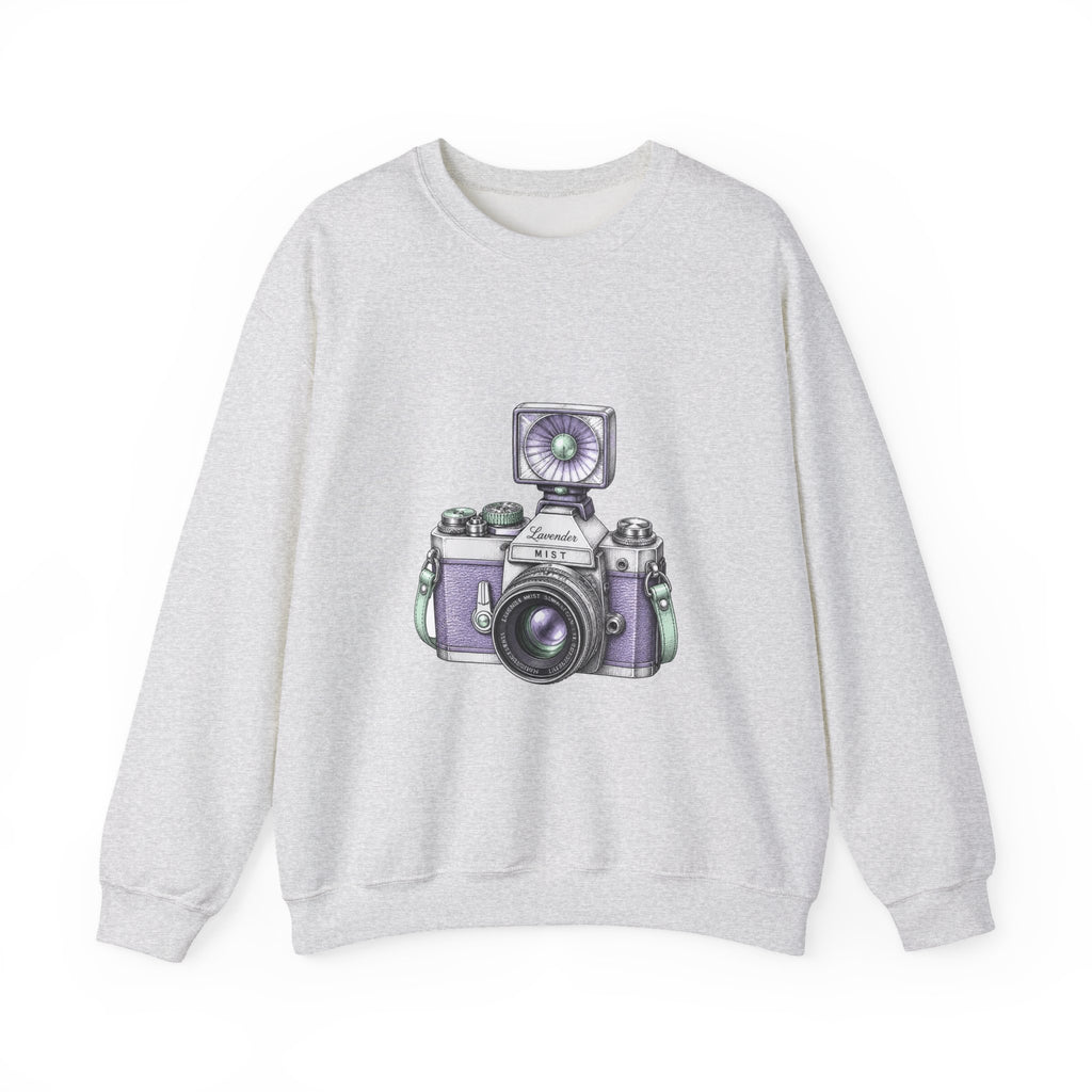 Matching Couple Sweatshirt - Camera & Film Matching Couple Comfort Colors Crew Hand-Drawn Art His Hers Anniversary Gift - Design A