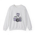 Matching Couple Sweatshirt - Camera & Film Matching Couple Comfort Colors Crew Hand-Drawn Art His Hers Anniversary Gift - Design A