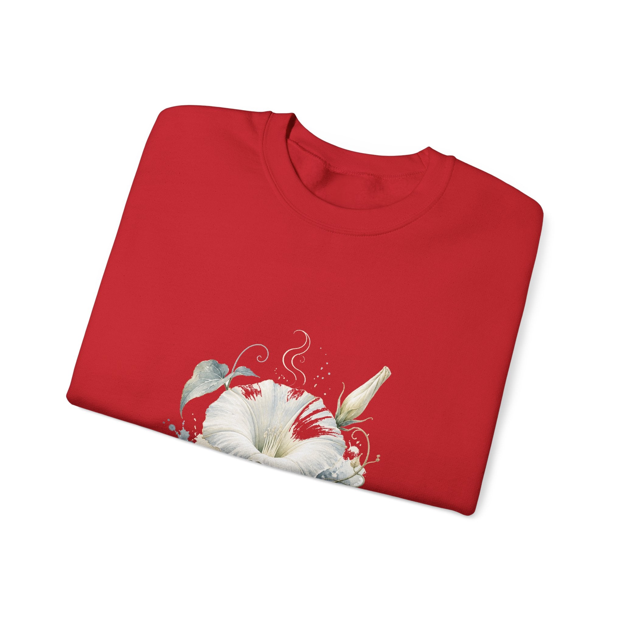Matching Couple Sweatshirt - Sunflower & Moonflower Matching Couple Comfort Colors Crew Watercolor Art His Hers Birthday Gift - Design B