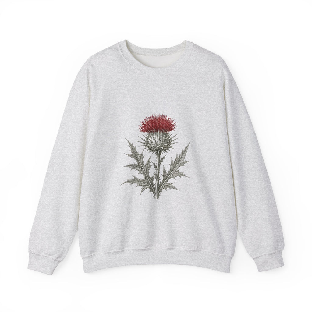 Matching Couple Sweatshirt - Lavender & Thistle Matching Couple Premium Fleece Sweatshirt Vintage Art His Hers Honeymoon Gift - Design B