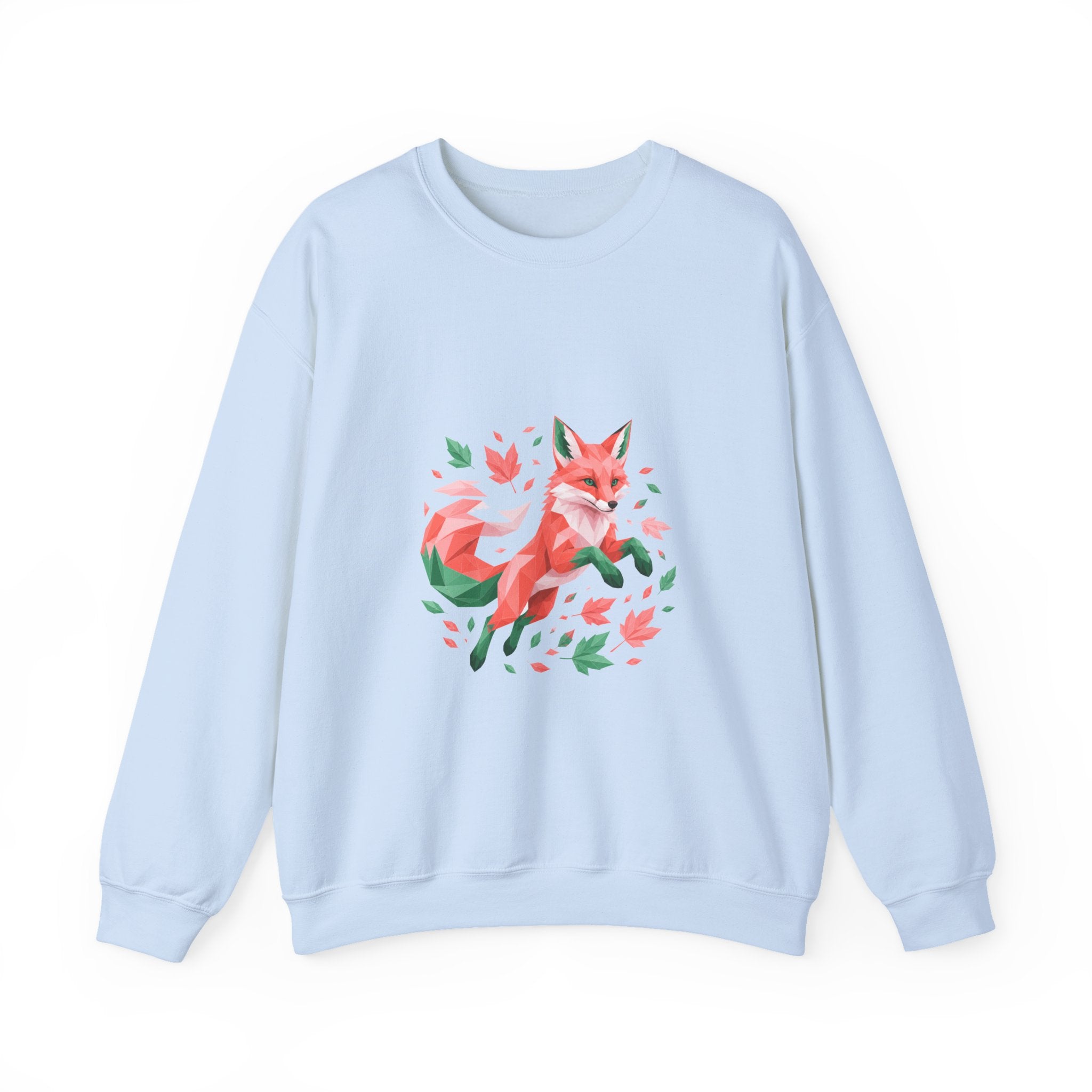 Matching Couple Sweatshirt - Fox & Rabbit Matching Couple Premium Fleece Sweatshirt Geometric Art His Hers Love Gift - Design A