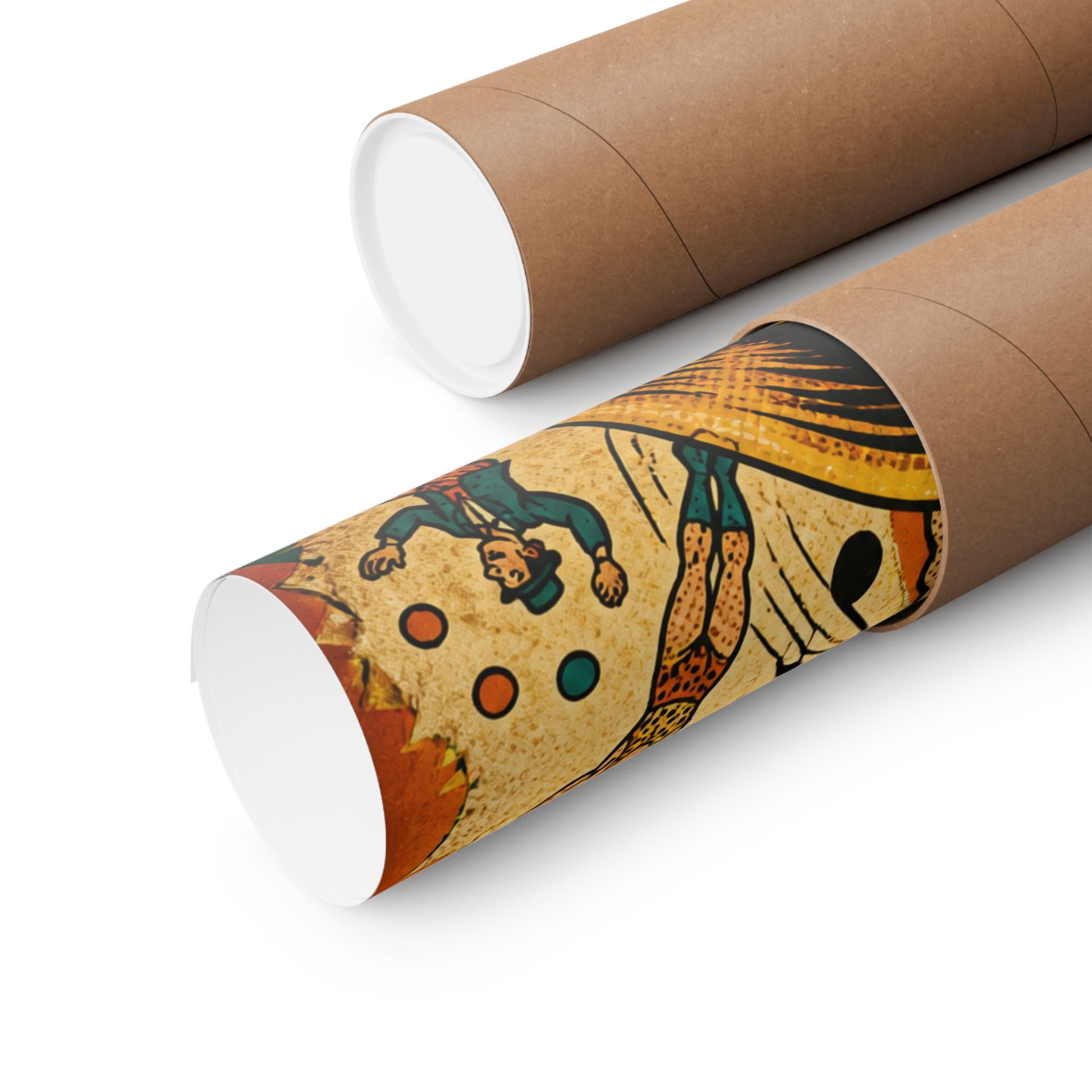 Saxophone Music Circus Wall Art Poster 24×36 Pop Art Restaurant Decor Maximalist Print