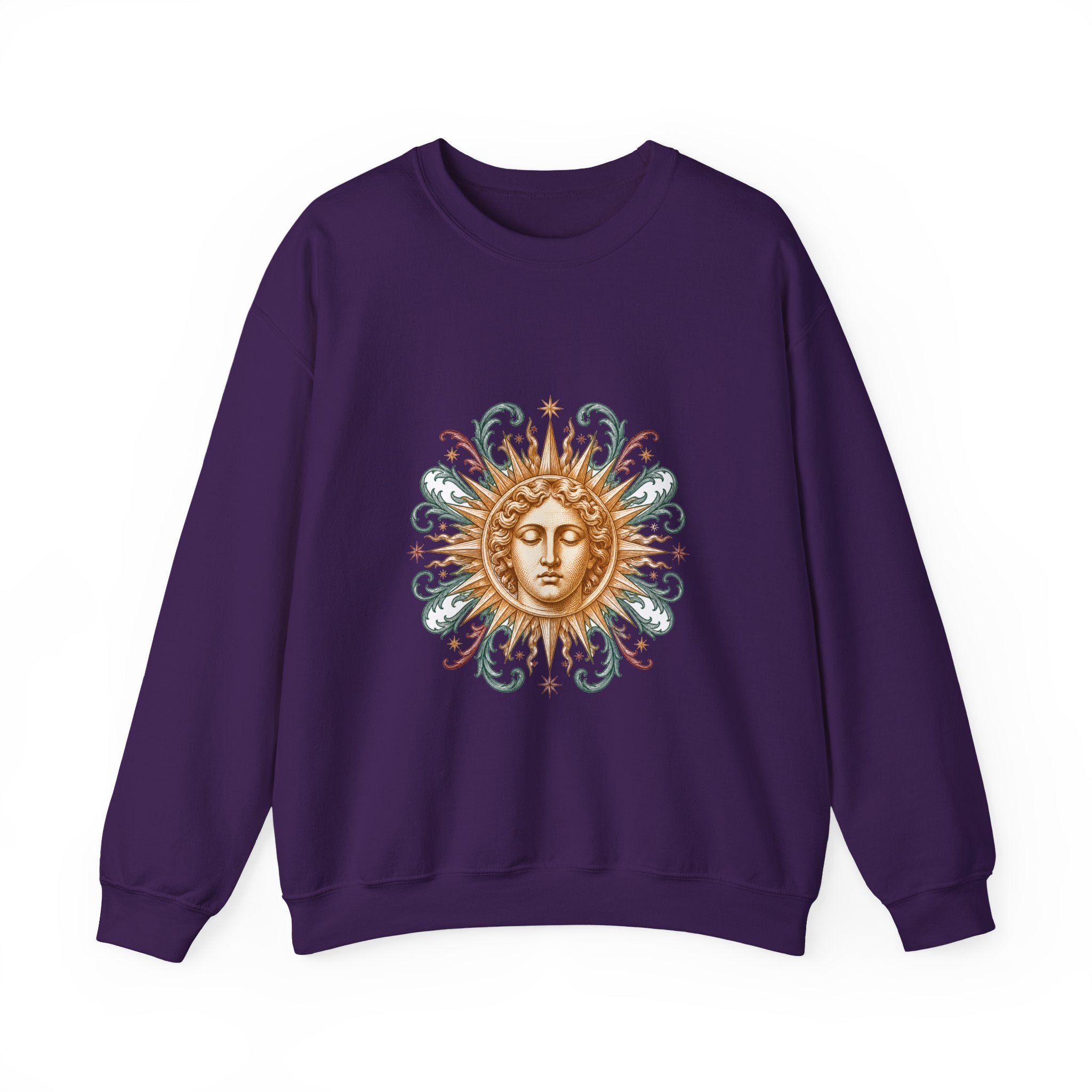 Matching Couple Sweatshirt - Helios & Selene Matching Couple Comfort Colors Crew Vintage Art His Hers Honeymoon Gift - Design A