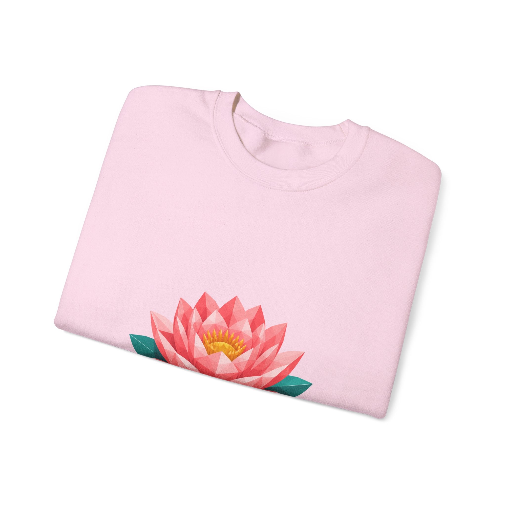 Matching Couple Sweatshirt - Open & Closed Lotus Matching Couple Premium Fleece Sweatshirt Geometric Art His Hers Love Gift - Design A