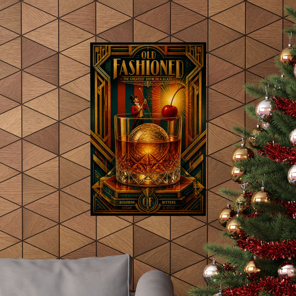 Old Fashioned Ringmaster Wall Art Poster 18×24 Art Deco Entryway Decor Maximalist Print