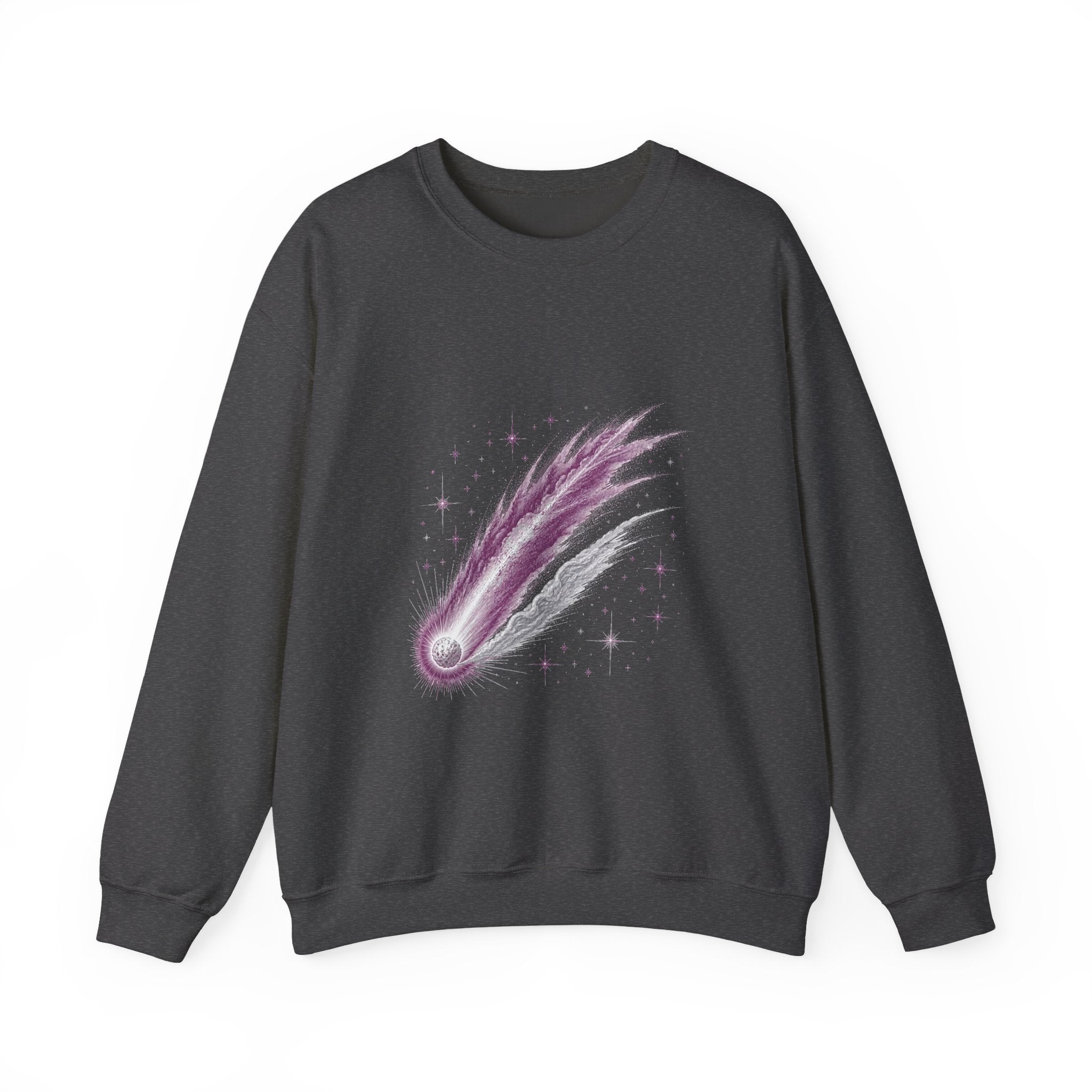 Matching Couple Sweatshirt - Comet & Asteroid Matching Couple Comfort Colors Crew Vintage Art His Hers Honeymoon Gift - Design A