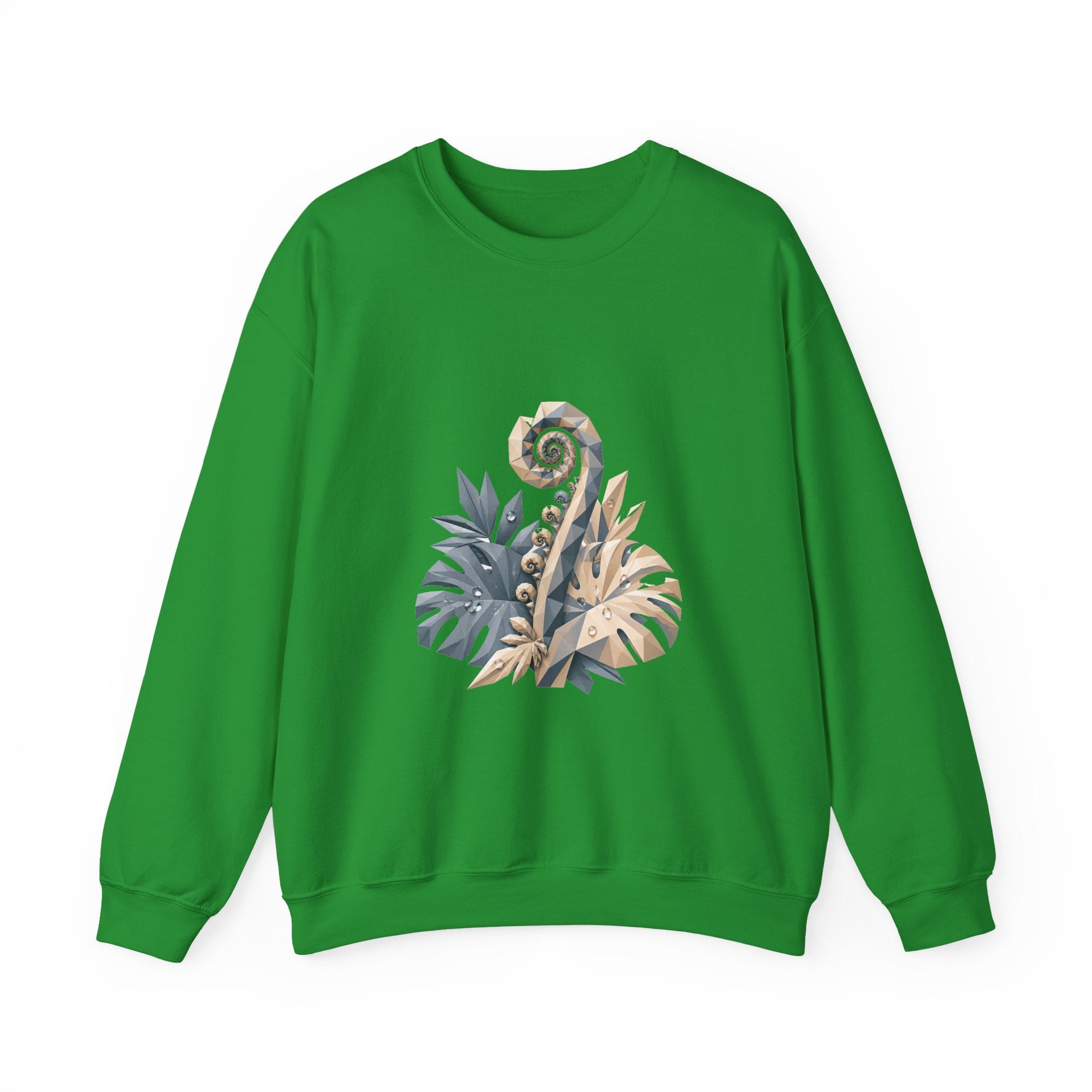 Matching Couple Sweatshirt - Desert & Rainforest Matching Couple Comfort Colors Crew Geometric Art His Hers Love Gift - Design B