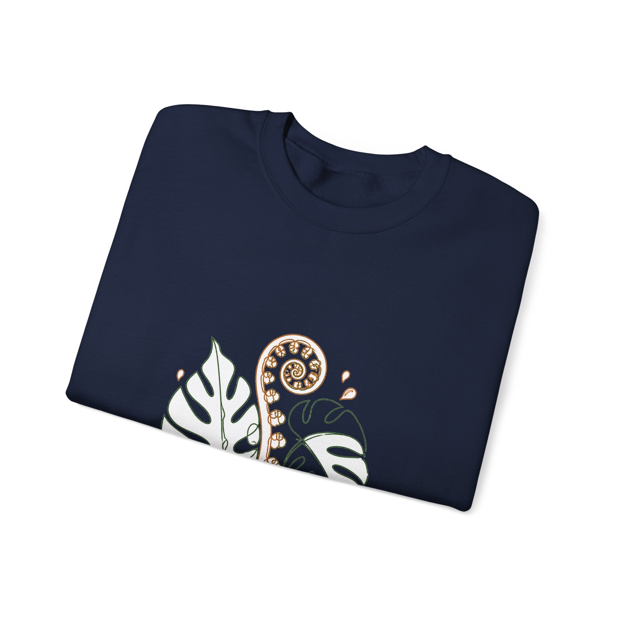 Matching Couple Sweatshirt - Desert & Rainforest Matching Couple Crewneck Sweatshirt Minimalist Art His Hers Valentine Gift - Design B