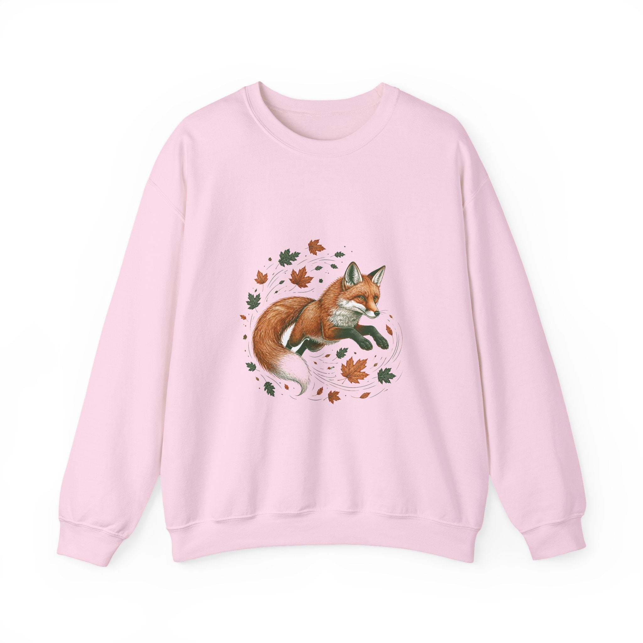 Matching Couple Sweatshirt - Fox & Rabbit Matching Couple Comfort Colors Crew Hand-Drawn Art His Hers Anniversary Gift - Design A