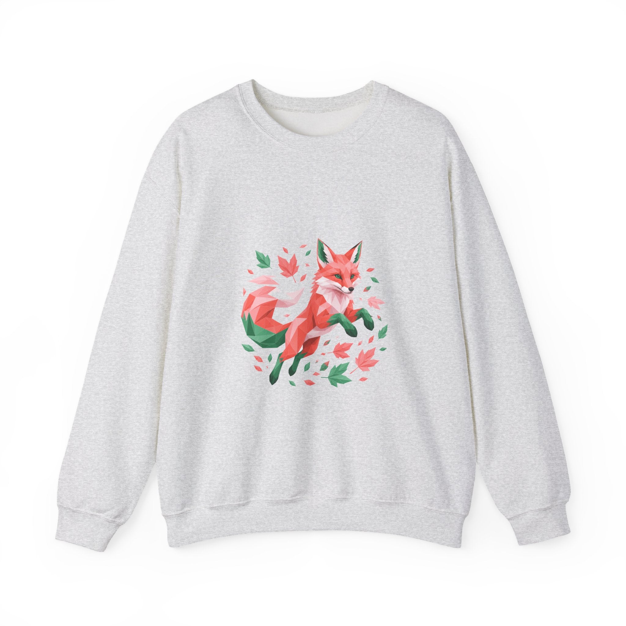 Matching Couple Sweatshirt - Fox & Rabbit Matching Couple Premium Fleece Sweatshirt Geometric Art His Hers Love Gift - Design A