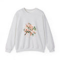 Matching Couple Sweatshirt - Cherry Blossom & Maple Leaf Matching Couple Comfort Colors Crew Watercolor Art His Hers Birthday Gift - Design A