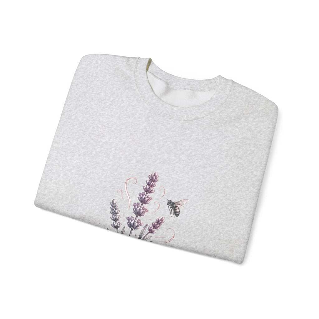 Matching Couple Sweatshirt - Lavender & Thistle Matching Couple Premium Fleece Sweatshirt Hand-Drawn Art His Hers Anniversary Gift - Design A