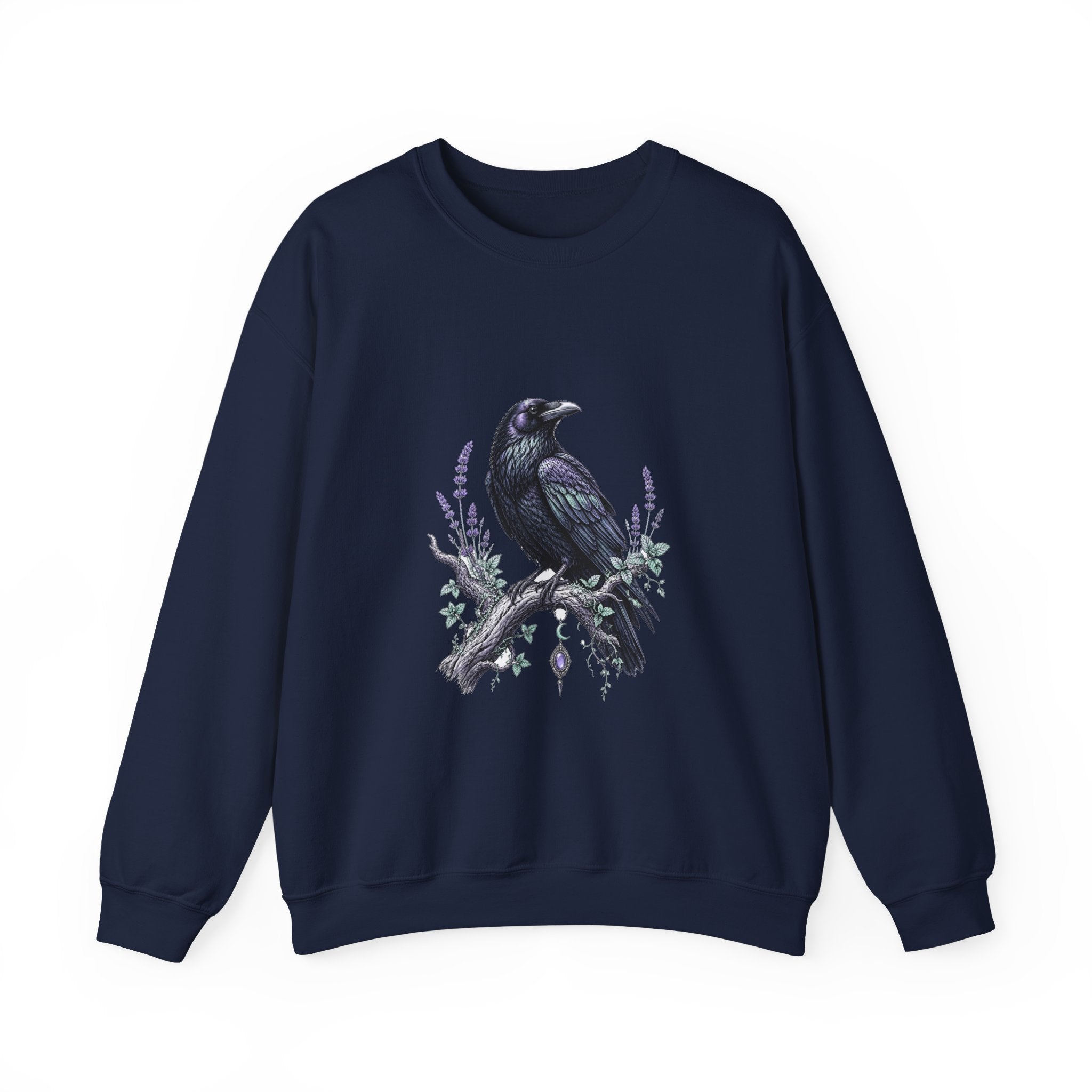 Matching Couple Sweatshirt - Raven & Swan Matching Couple Comfort Colors Crew Hand-Drawn Art His Hers Anniversary Gift - Design A