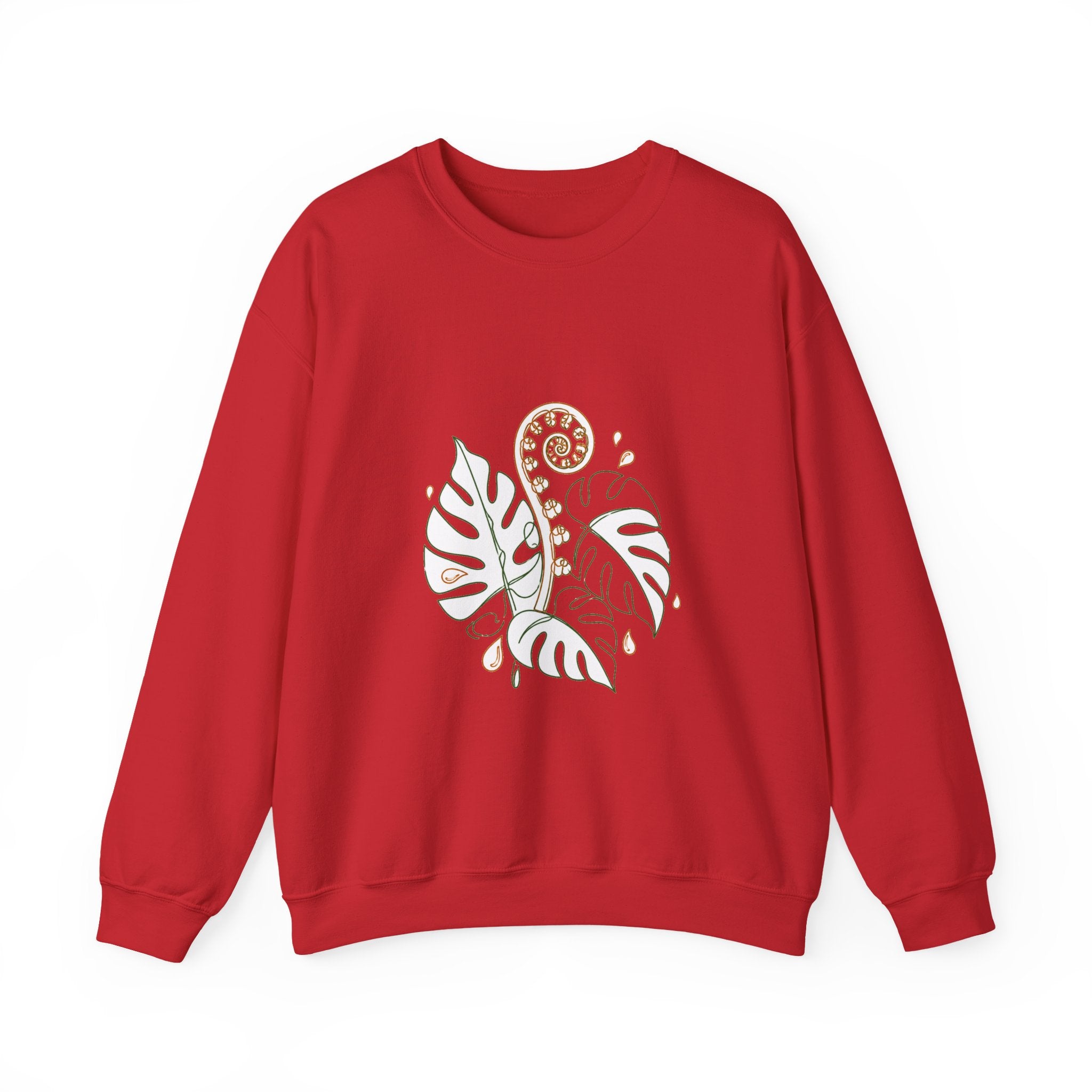 Matching Couple Sweatshirt - Desert & Rainforest Matching Couple Crewneck Sweatshirt Minimalist Art His Hers Valentine Gift - Design B