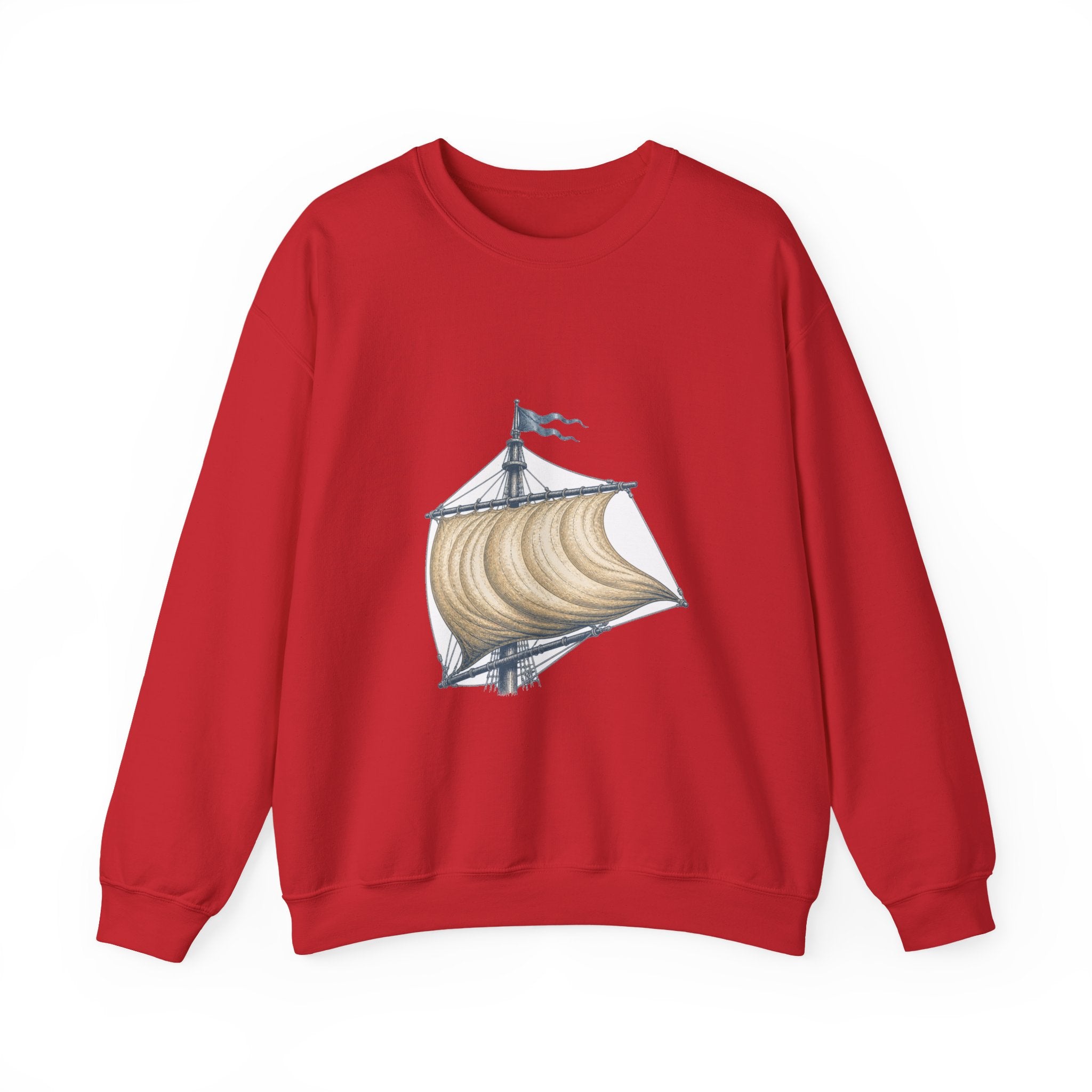 Matching Couple Sweatshirt - Anchor & Sail Matching Couple Premium Fleece Sweatshirt Vintage Art His Hers Honeymoon Gift - Design B