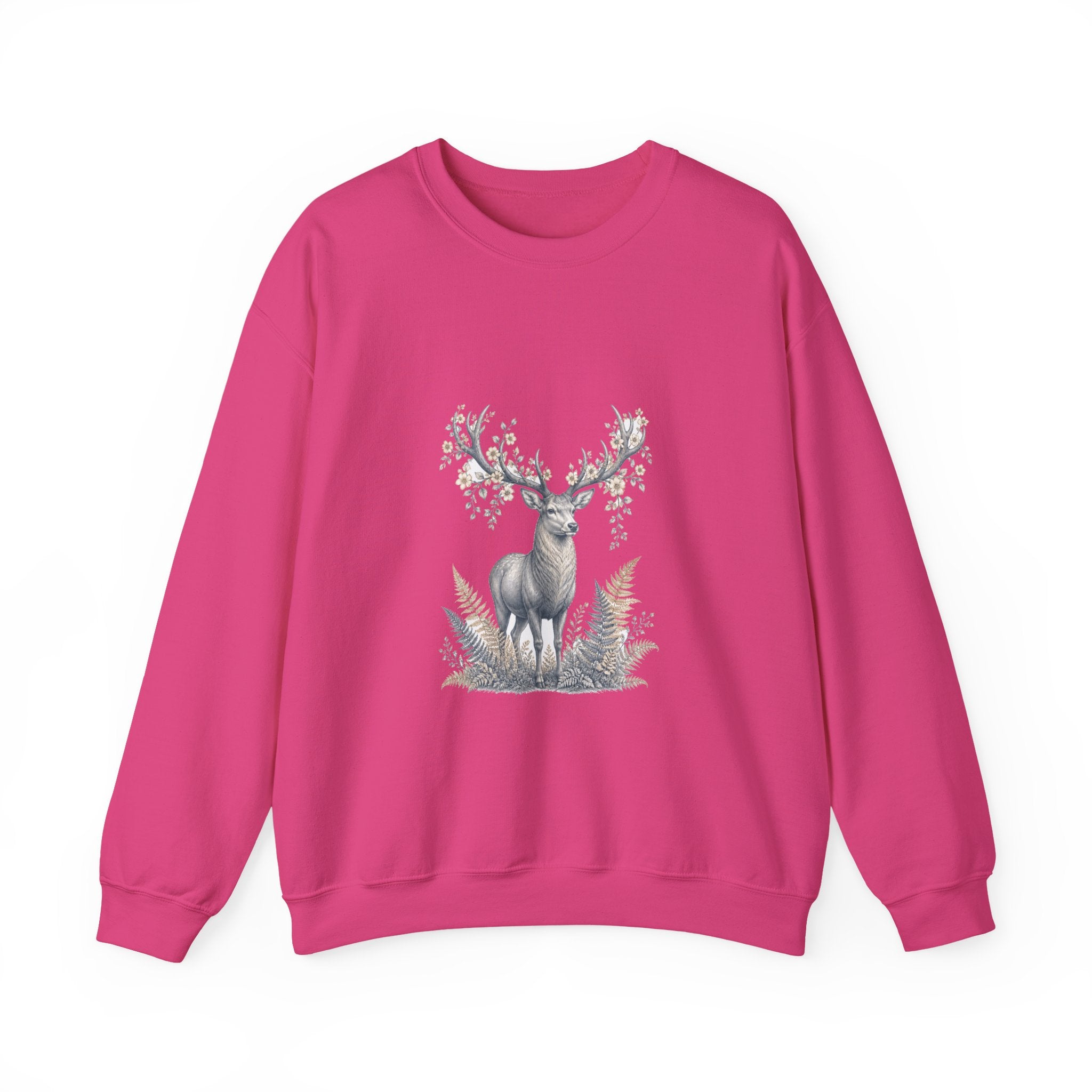 Matching Couple Sweatshirt - Bear & Deer Matching Couple Comfort Colors Crew Vintage Art His Hers Honeymoon Gift - Design B